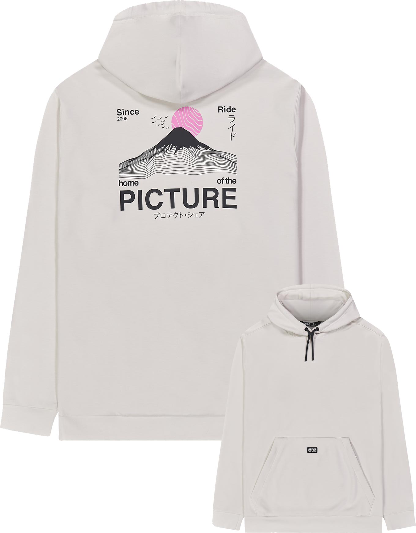 Sweat à capuche - Pluris Hoodie Wind Chime - Taille L - Blanc