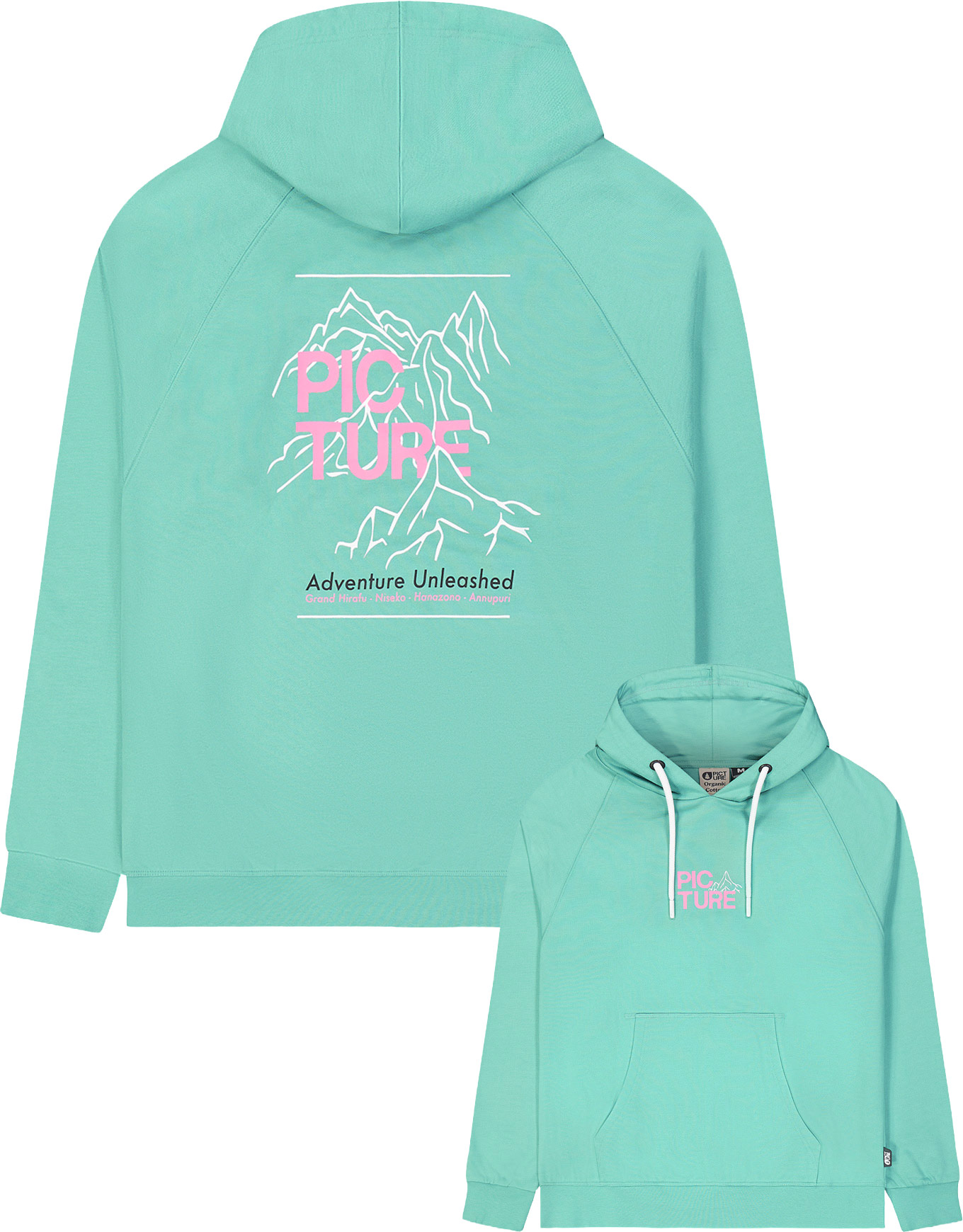 Sweat en coton biologique - Queran Hoodie W Wasabi en Coton - Taille S - Vert