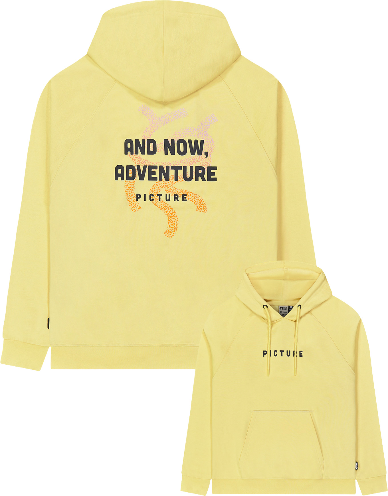 Sweat en coton biologique - Queran Hoodie W French Vanilla en Coton - Taille M - Jaune