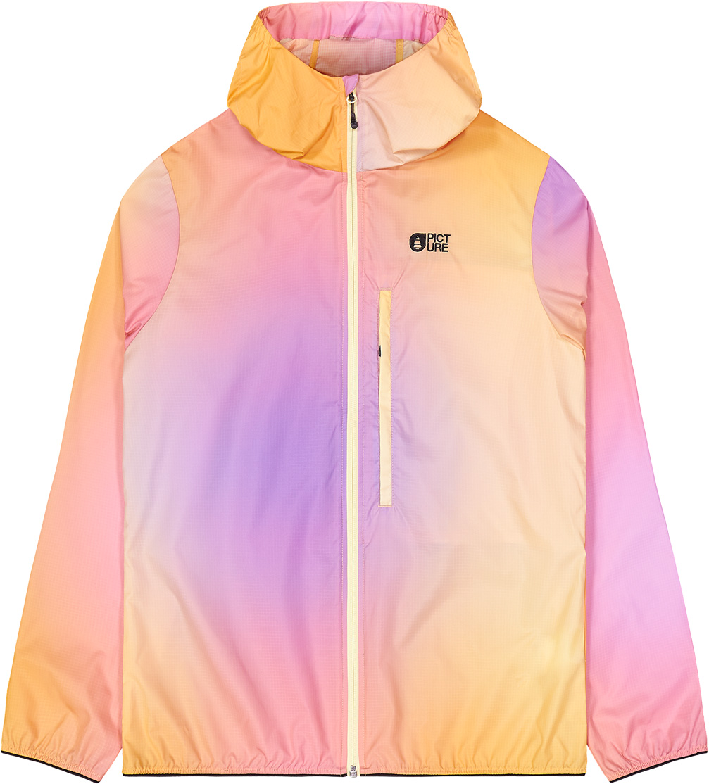 Veste en polyester recyclé - Scale Printed Jacket W Gradient Print - Taille S - Orange