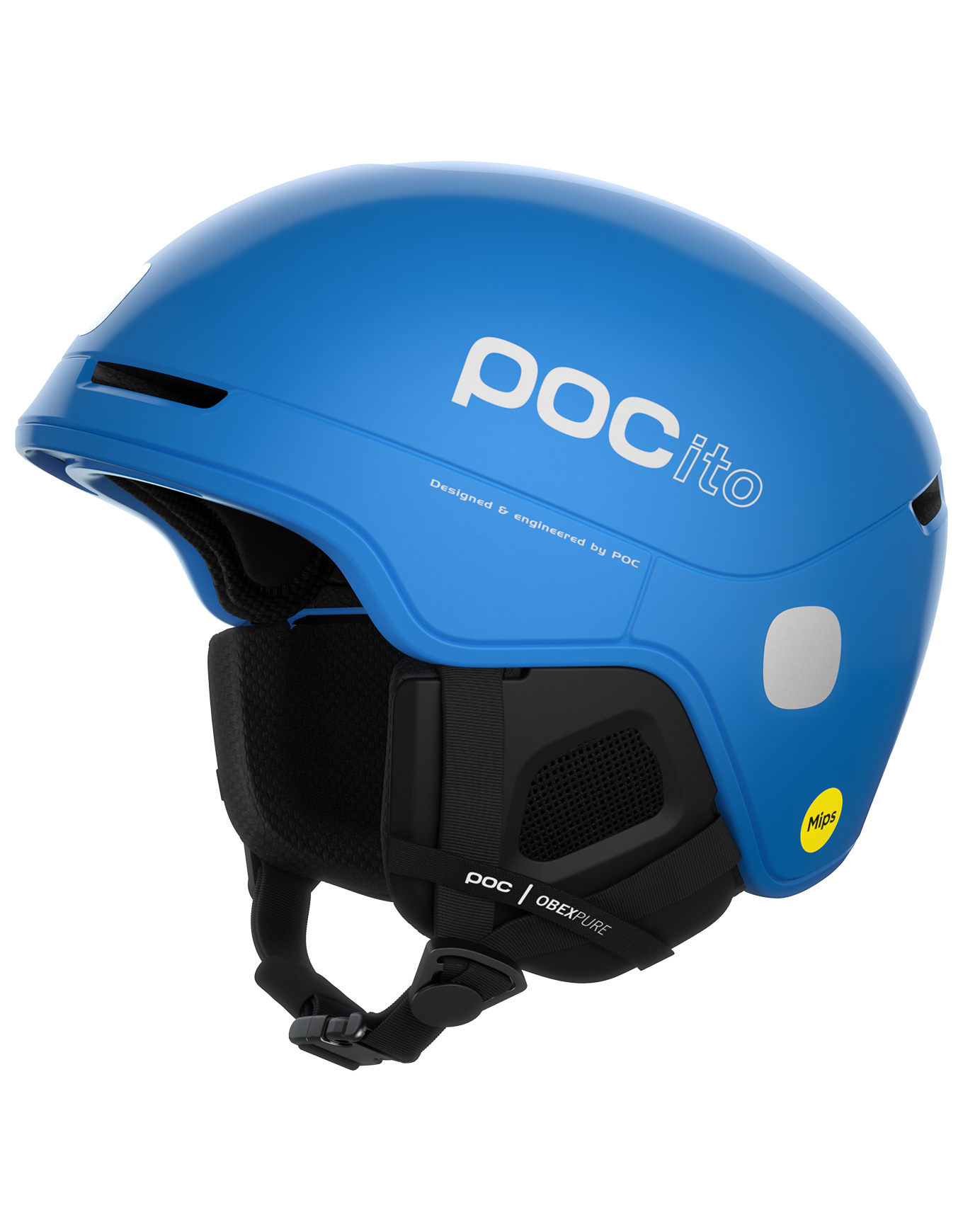Ski-/Snowboardhelm ito Obex MIPS Fluorescent Blue Kindergröße M/L Blau