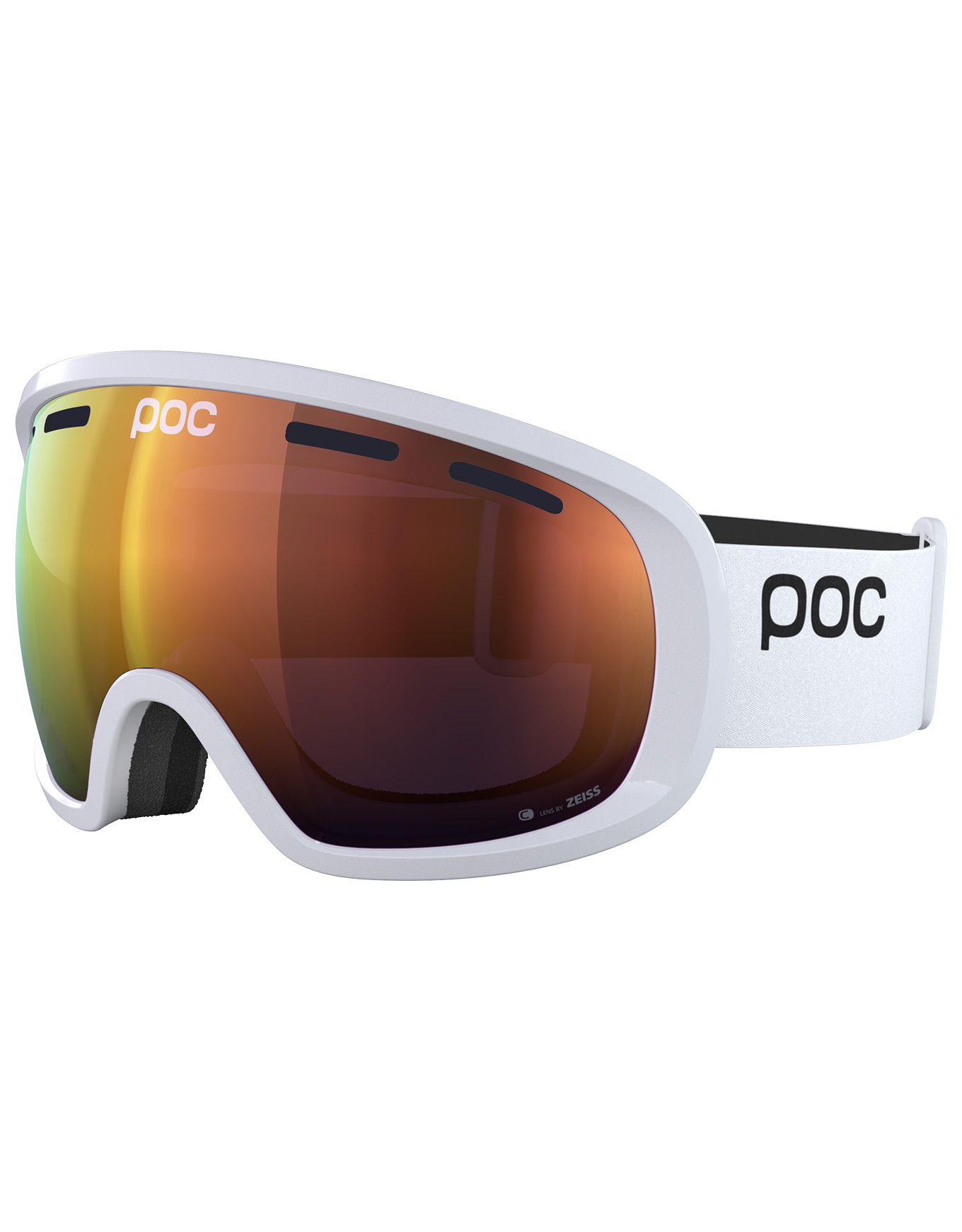 Skibrille Fovea Hydrogen White/Partly Sunny Orange Weiß