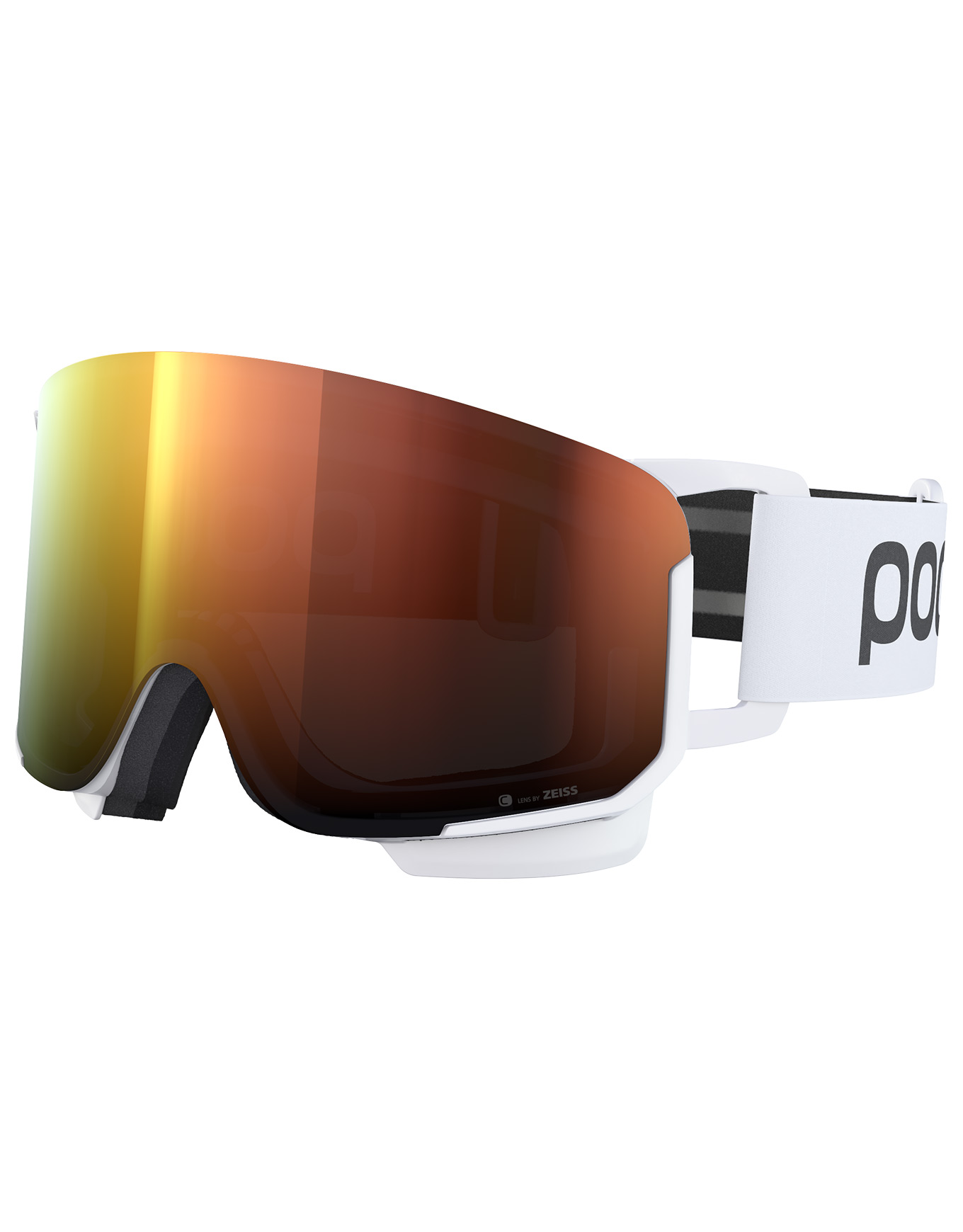 Skibrille Nexal Hydrogen White/Partly Sunny Orange Weiß