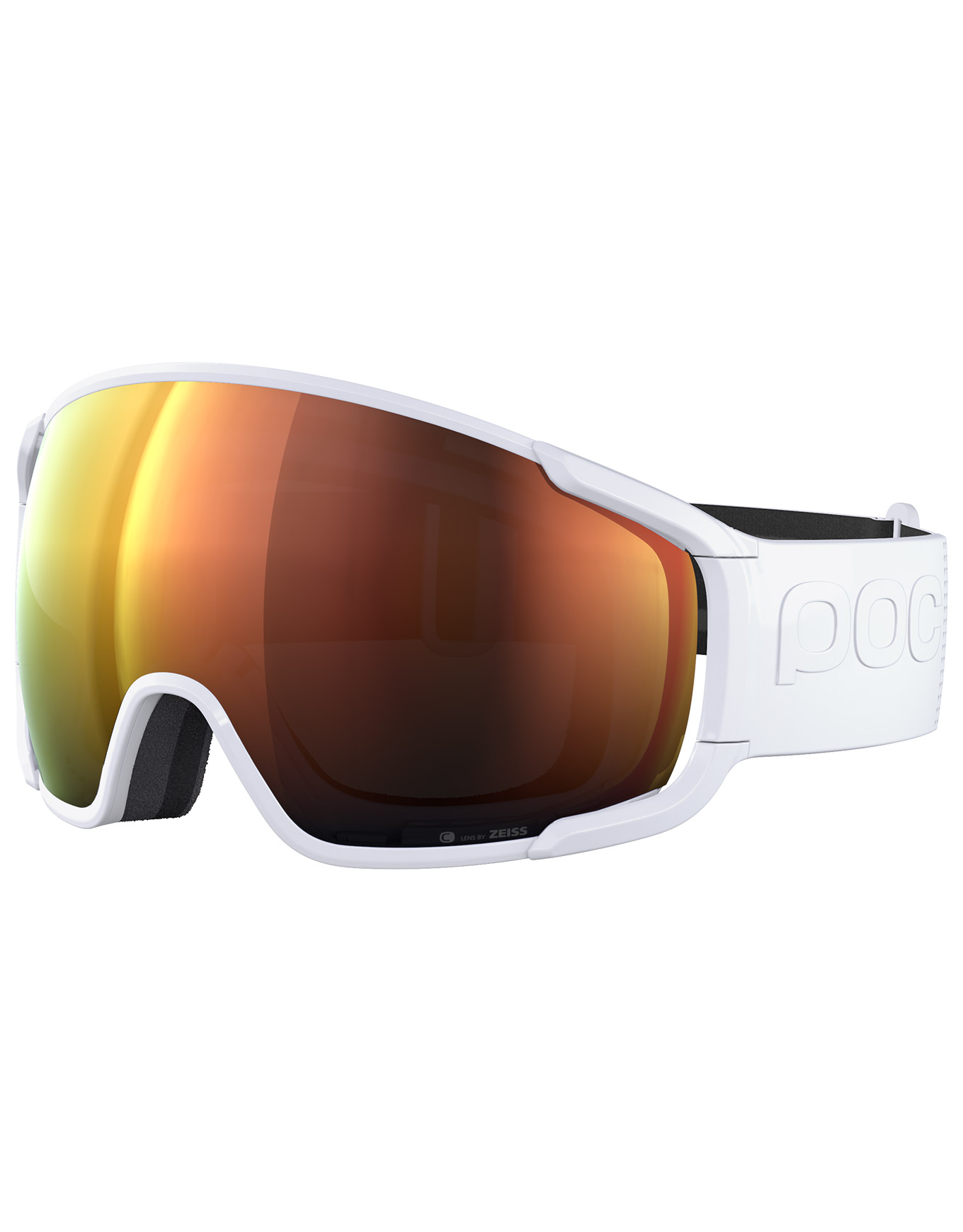 Skibrille Zonula Hydrogen White/Partly Sunny Orange Weiß