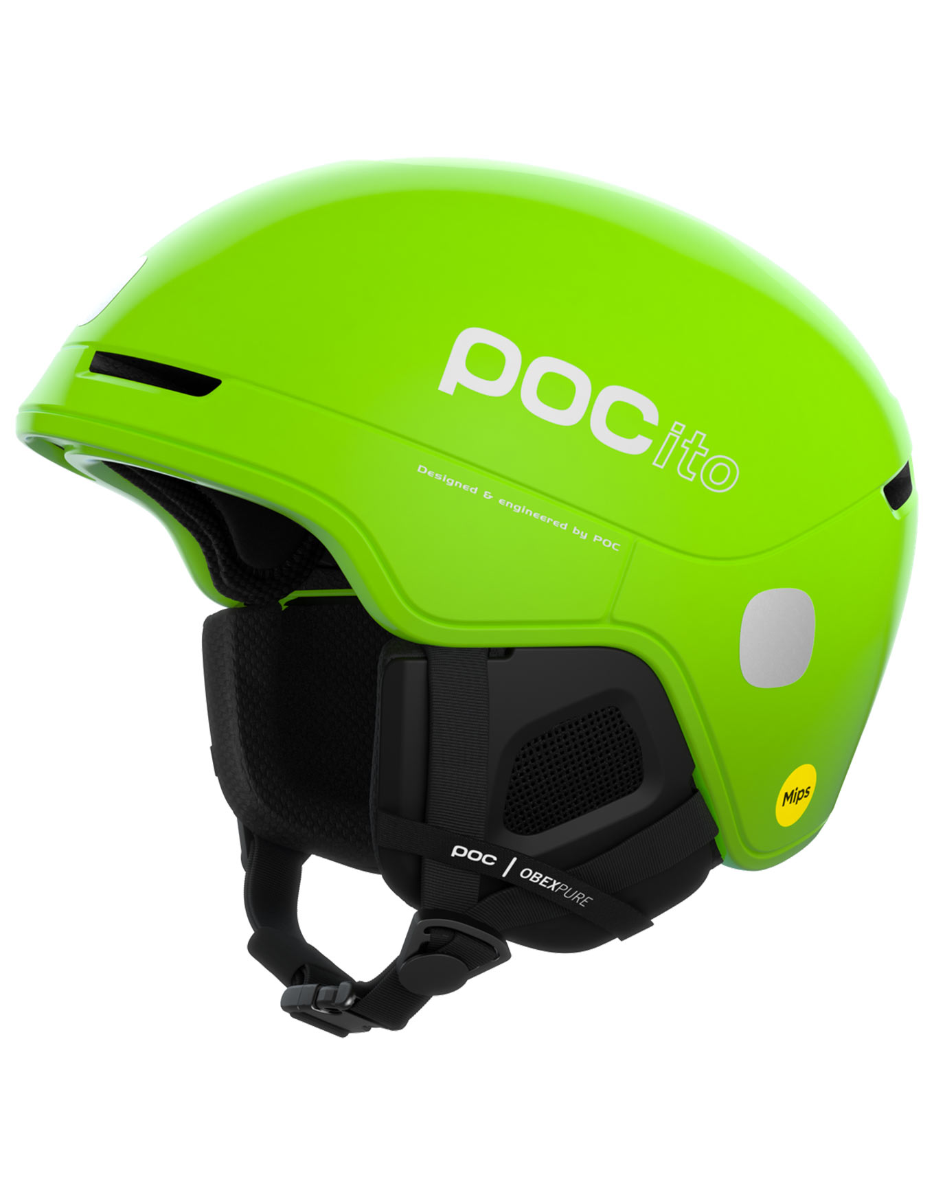 Ski-/Snowboardhelm ito Obex MIPS Fluorescent Yellow/Green Kindergröße 48-52 cm Grün
