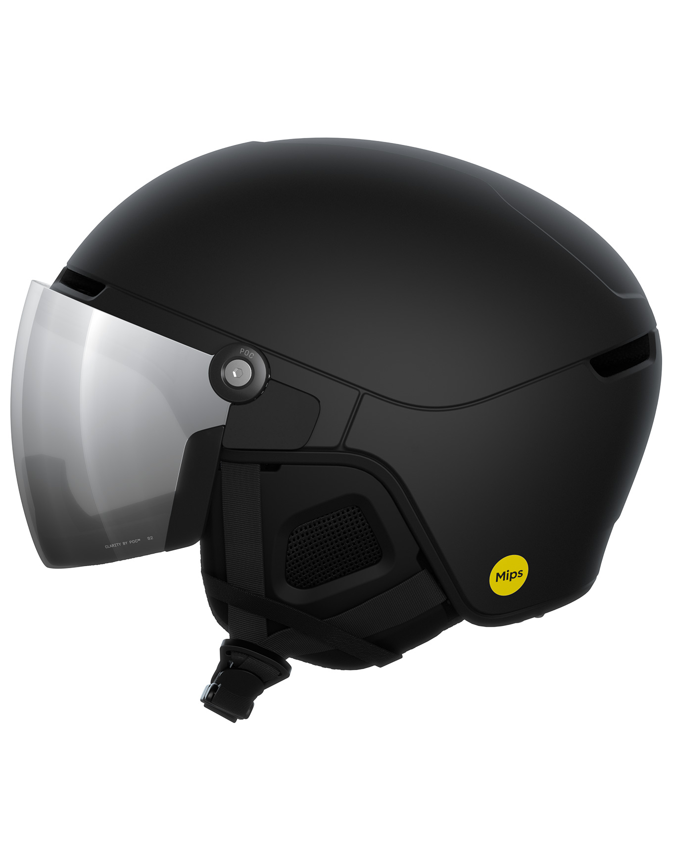 Casque de ski/snowboard - Obex Visor Uranium Black Matt/Clarity Universal/Partly Sunny/Silver - Taille 55-58 cm - Noir