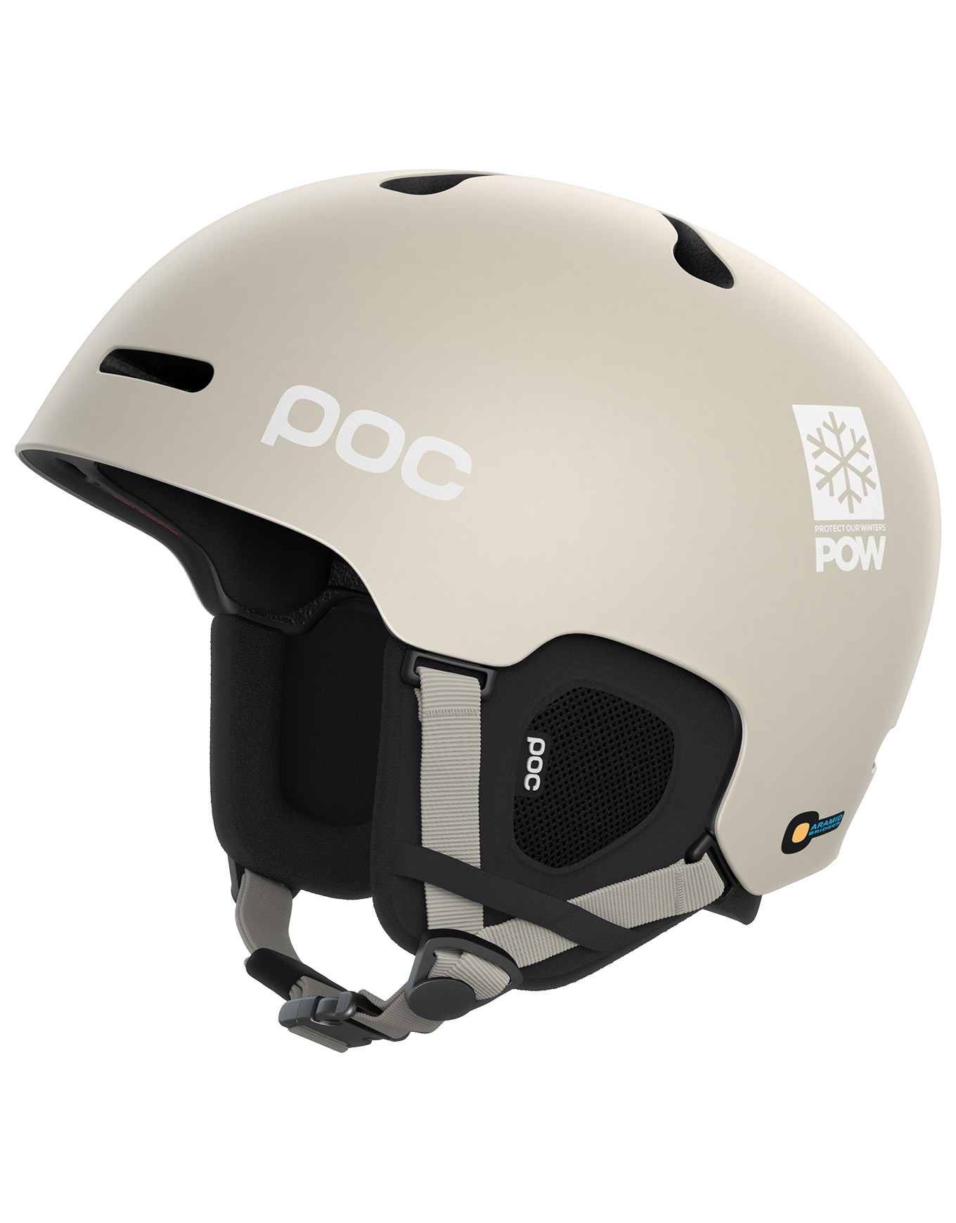 Casque de ski/snowboard - Fornix MIPS POW JJ Mineral Grey Matt - Taille 55-58 cm - Beige