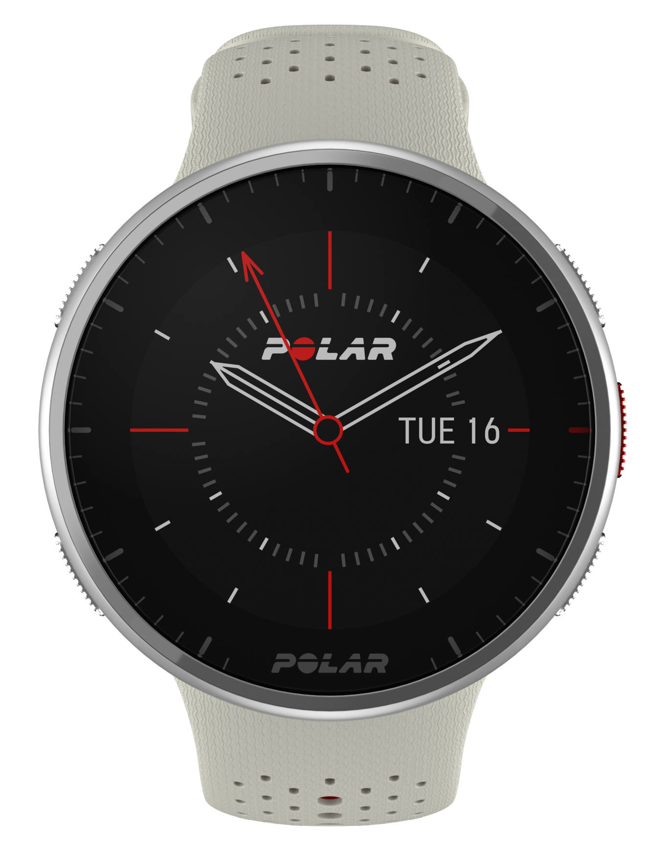 Montre GPS - Pacer Pro White/Red - Blanc
