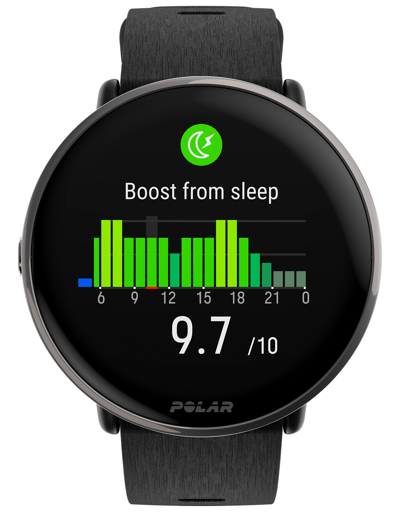 Montre de fitness et de bien-être GPS - Ignite 3 TI Silver Black en Titane - Noir