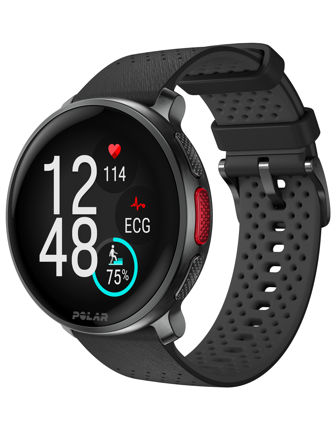 Polar - GPS-Uhren - Polar Vantage Black/Black  aus Wolle - schwarz