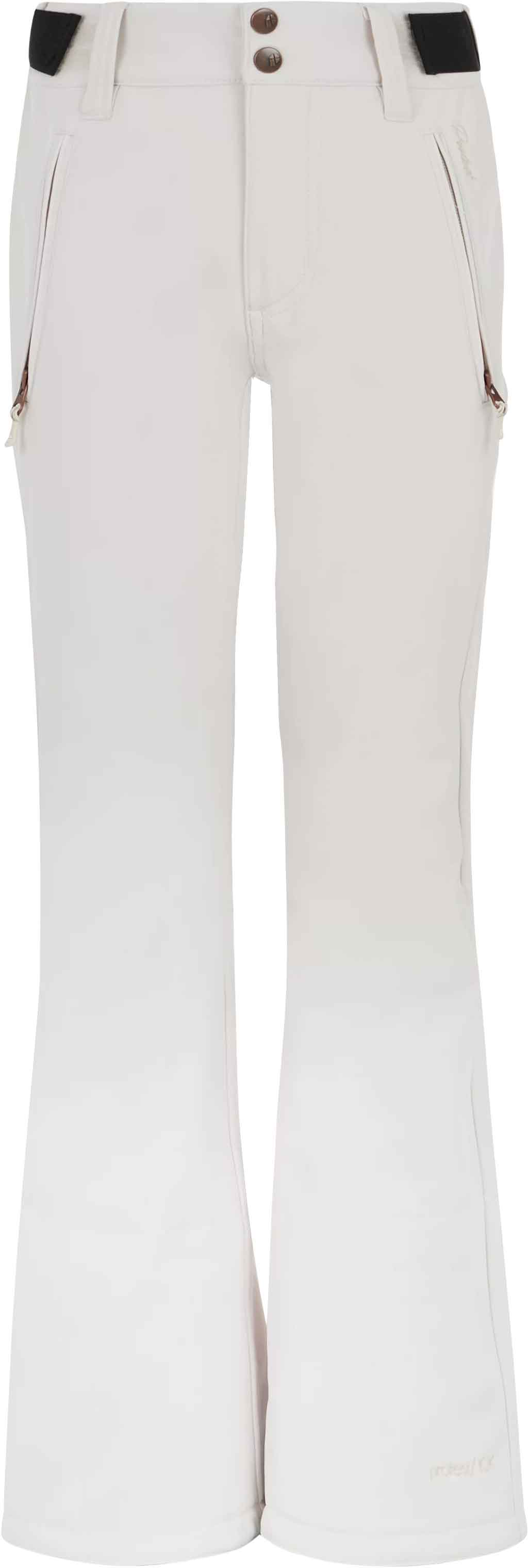 Softshellhose Ski Relole Jr Snowpants Kitoffwhite aus Softshell Kindergröße 140 cm Weiß