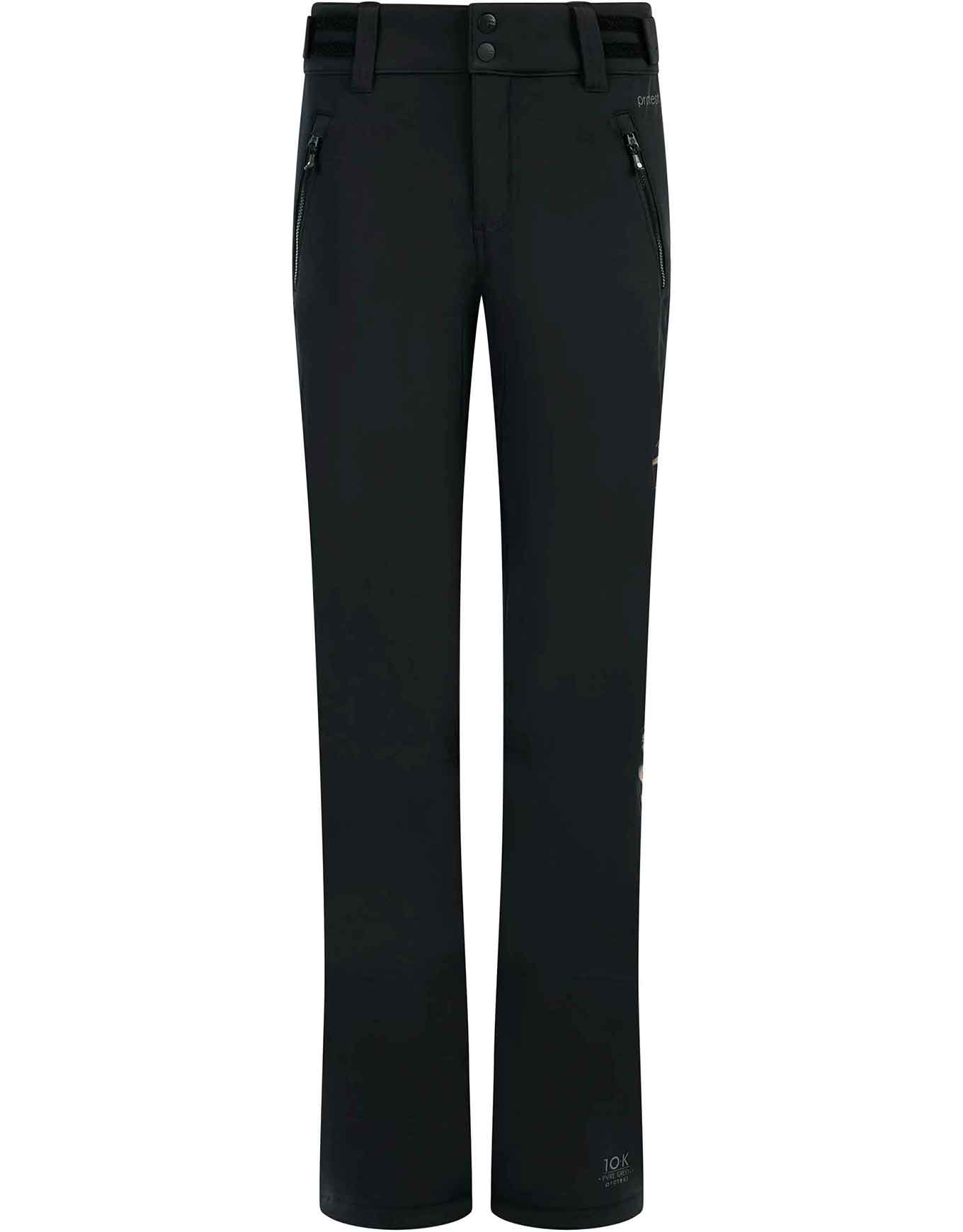 Wasserfeste Skihose Prtelm Snowpants True Black für Damen aus Softshell Größe M schwarz