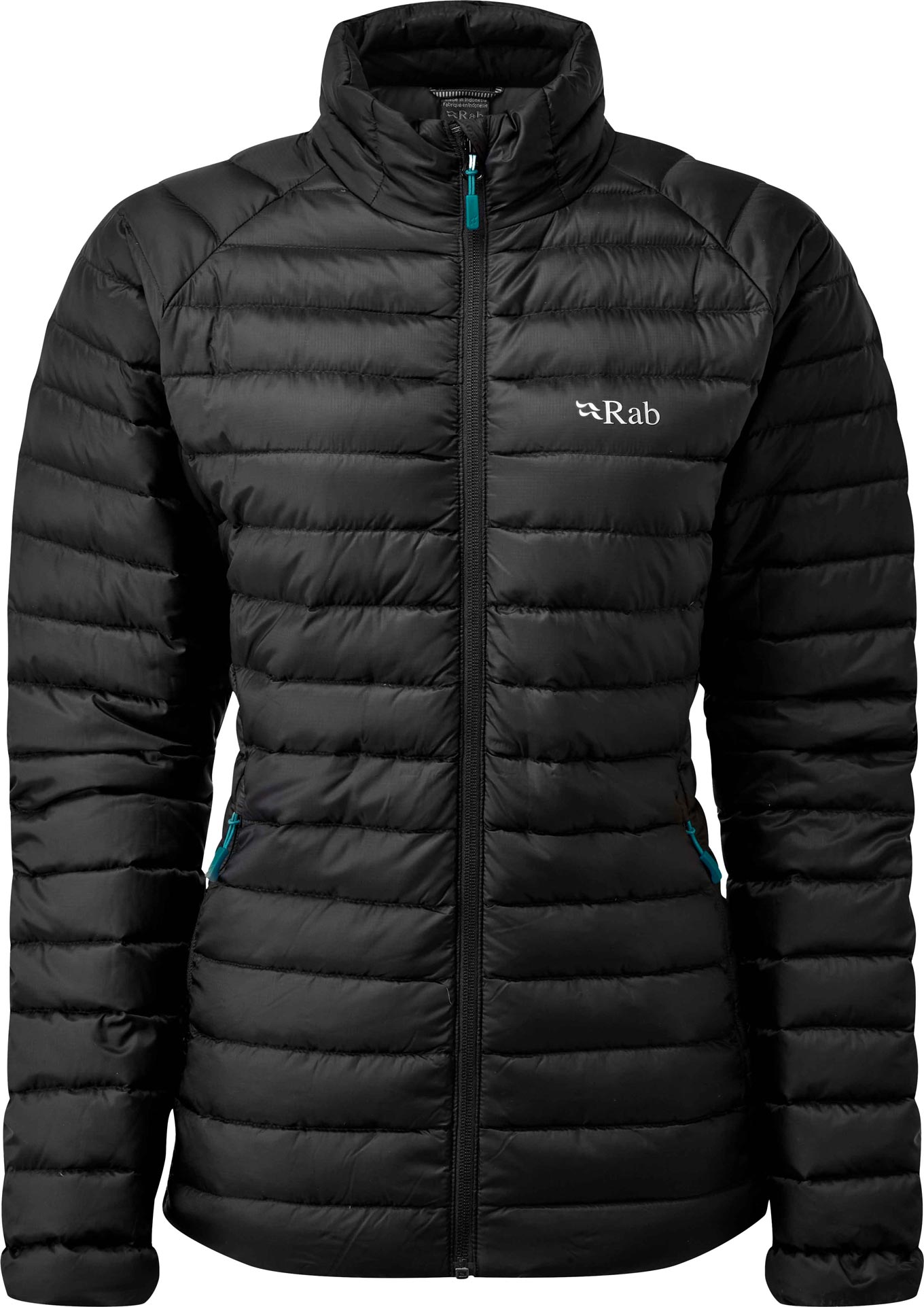 Warme Daunenjacke Microlight Jacket W Black für Damen Größe 12 UK schwarz