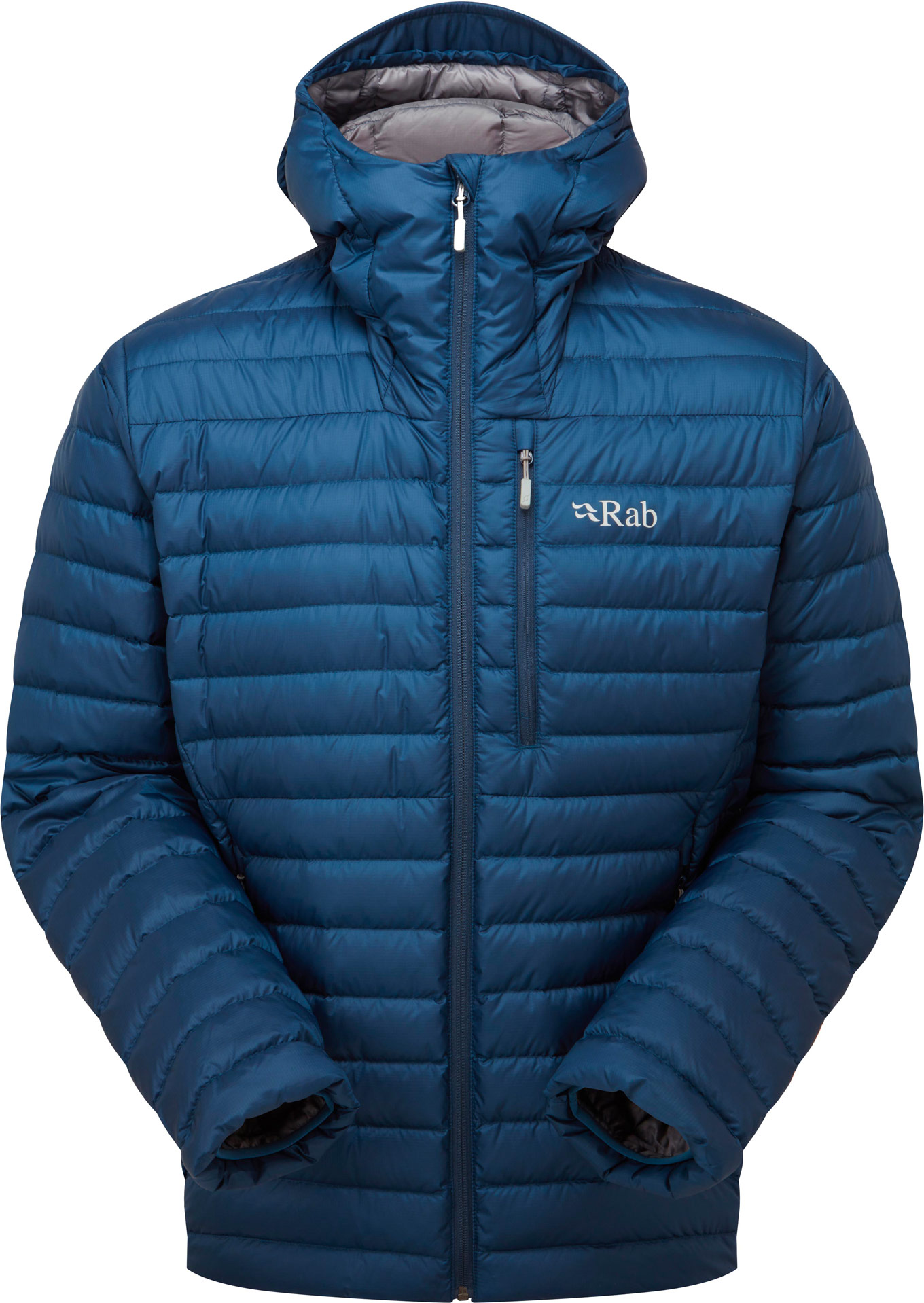 Warme Daunenjacke Microlight Alpine Jacket Tempest Blue für Herren Größe S Blau