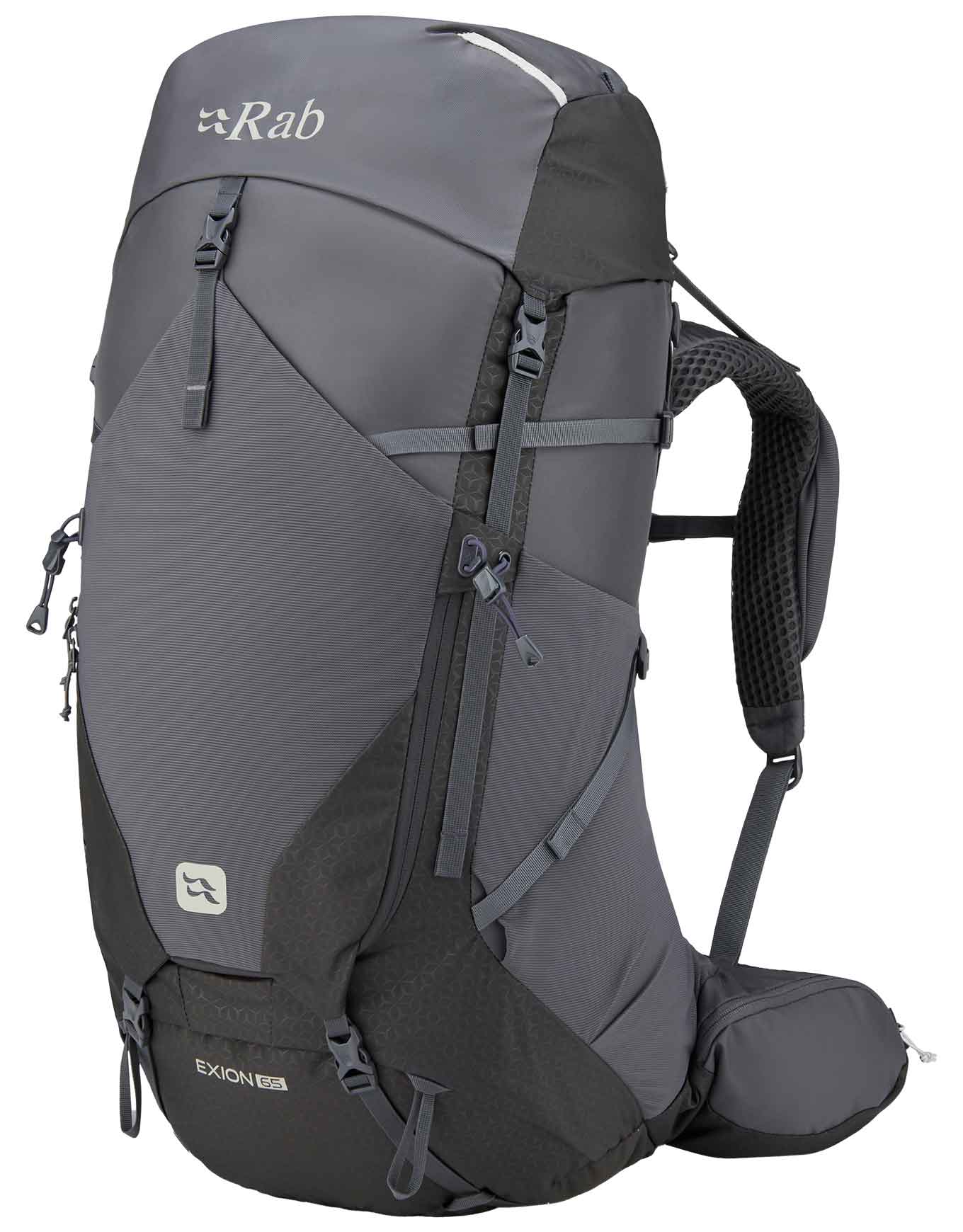 Sac à dos de trekking - Exion 65 Anthracite/Graphene en Nylon - Taille M/L - Gris