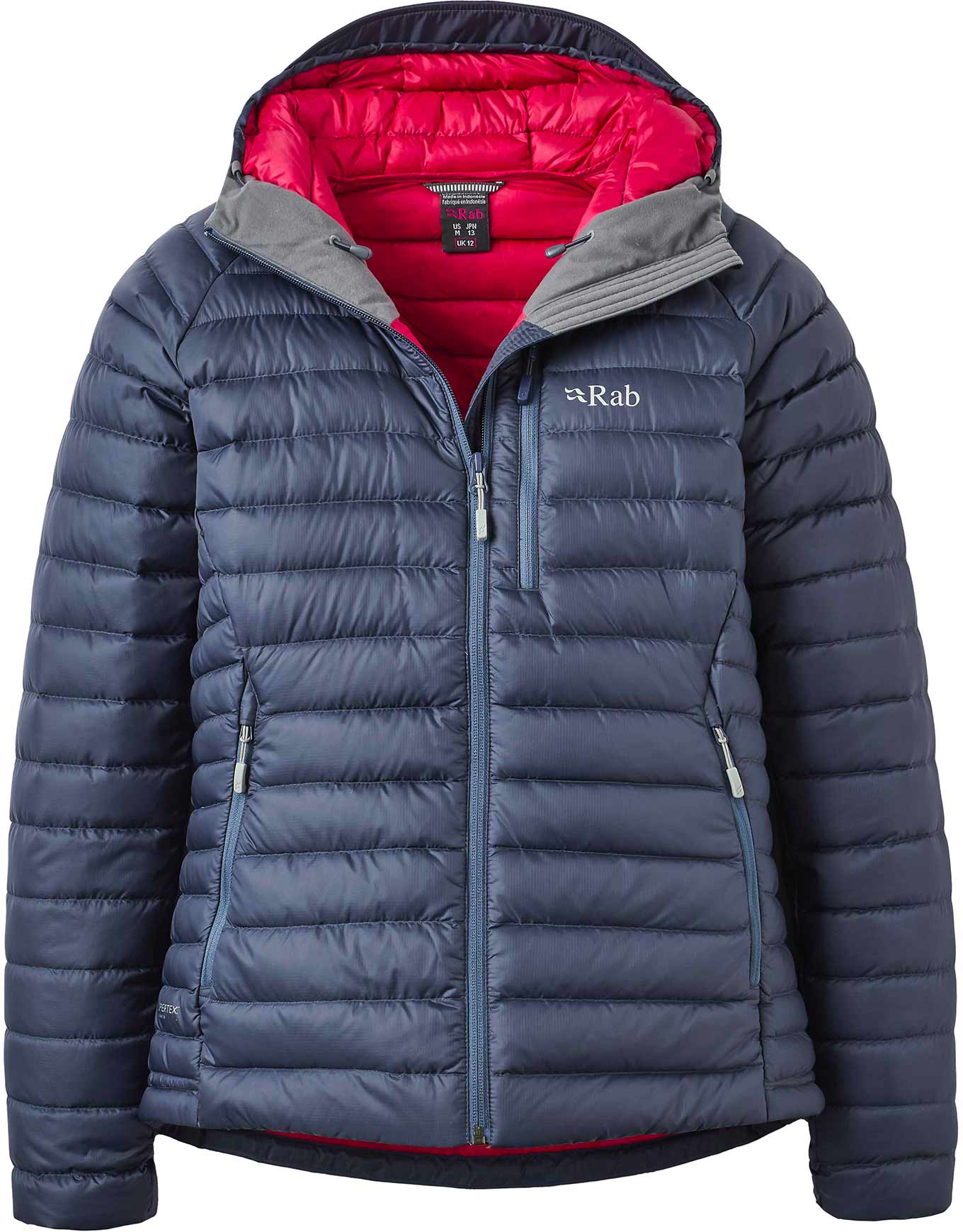 Doudoune chaude en duvet - Microlight Alpine Jacket W Steel - Taille M - Gris