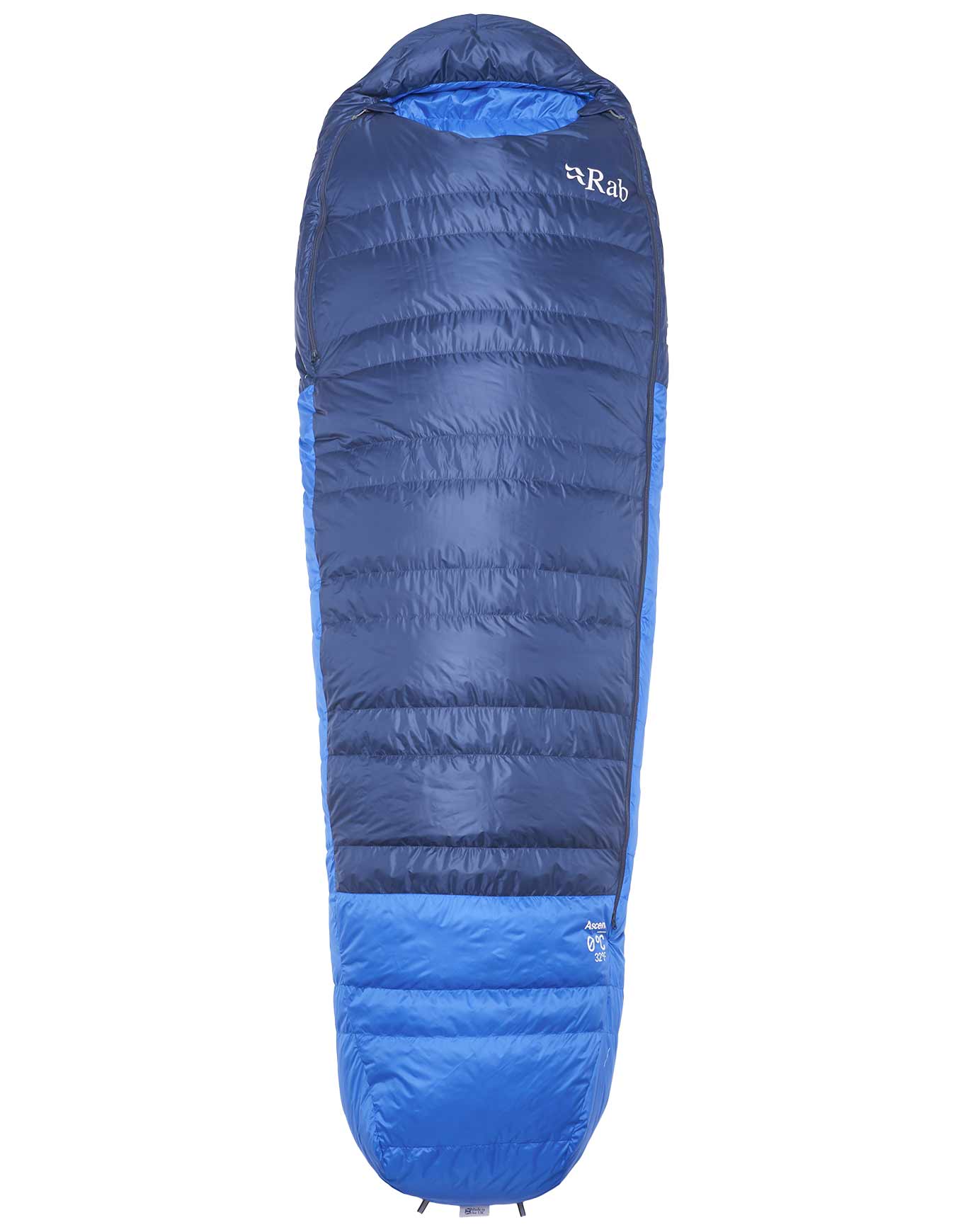 Sac de couchage de bivouac/trekking - Ascent 0C / 32F Tempest Blue/Maya Blue - Taille Gauche - Bleu