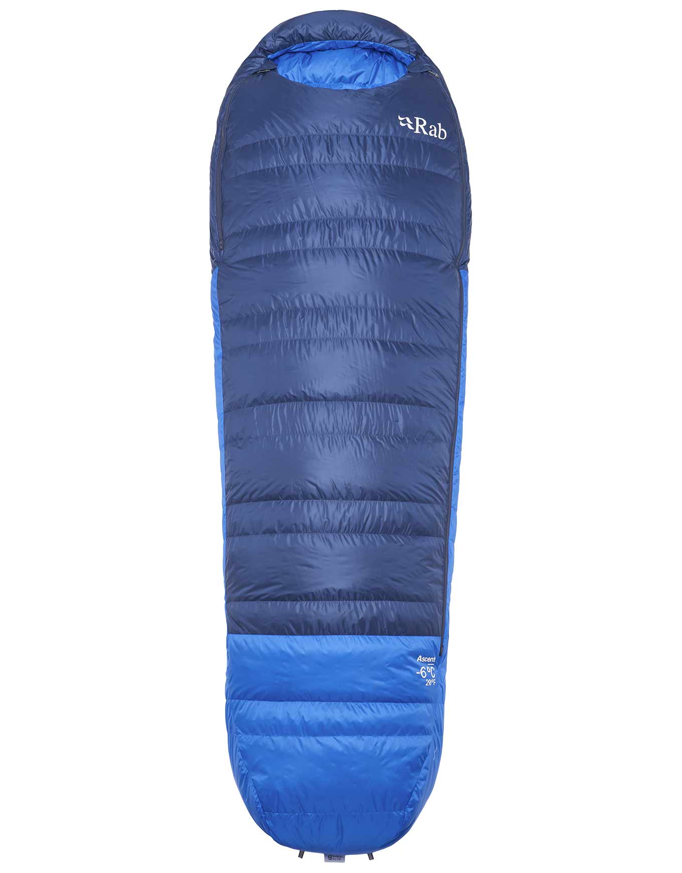 Sac de couchage de bivouac/trekking - Ascent -6C / 20F Tempest Blue/Maya Blue - Taille Gauche - Bleu