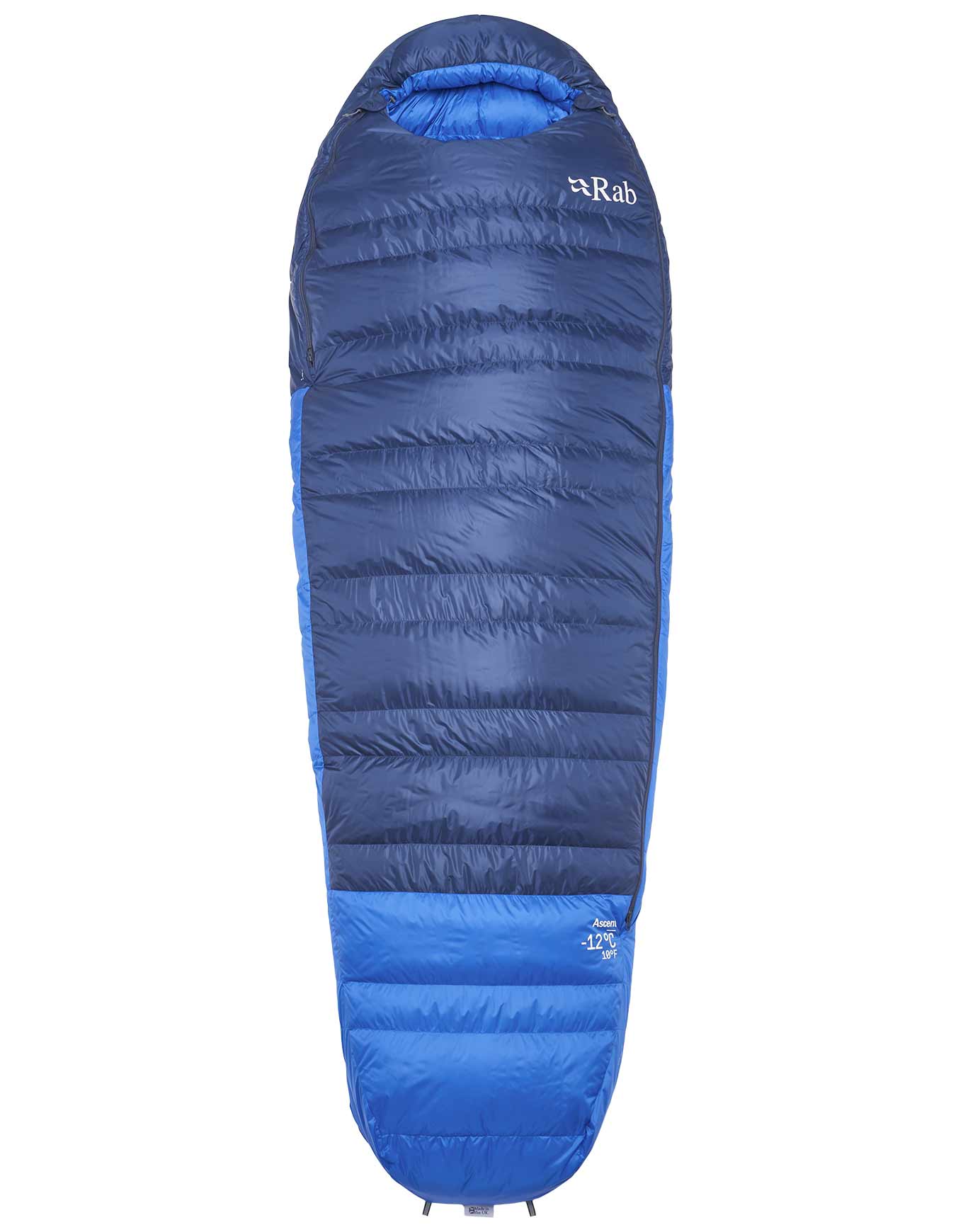 Sac de couchage de bivouac/trekking - Ascent -12C / 10F Tempest Blue/Maya Blue - Taille Gauche - Bleu
