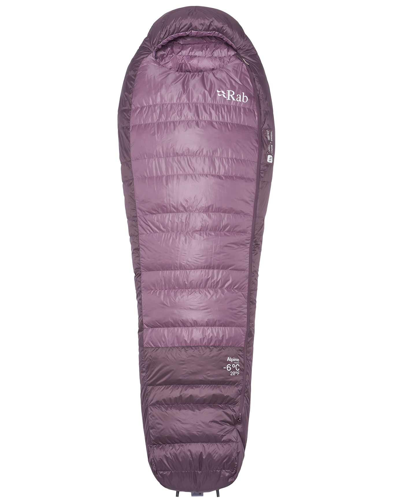 Sac de couchage de bivouac/trekking - Alpine -6C / 20F Wmns Iris/Dark Iris - Taille Gauche - Violet