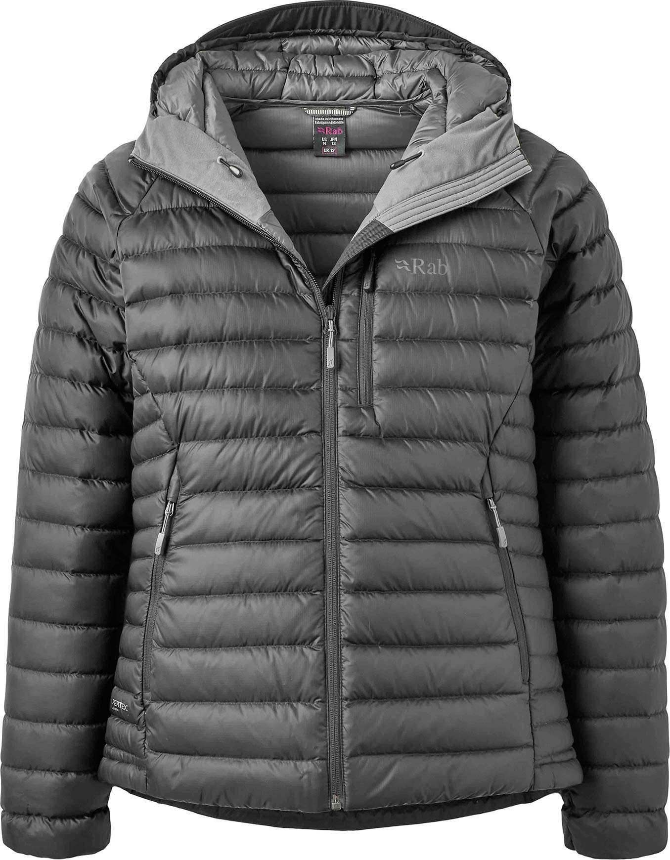 Doudoune chaude en duvet - Microlight Alpine Jacket W Black Graphene - Taille M - Gris