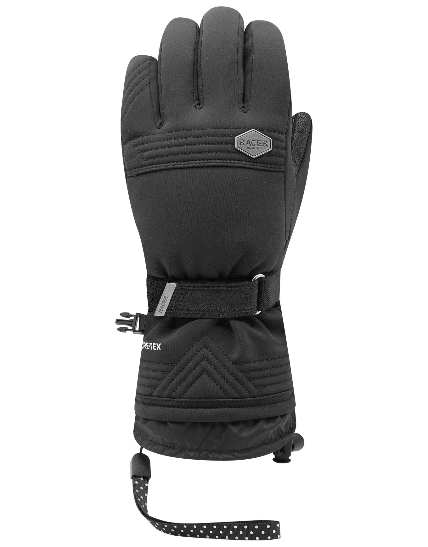 Skihandschuhe aus GORE-TEX ePE und Gänsedaunen G Starz 3 Black für Damen aus Leder Größe 6 schwarz