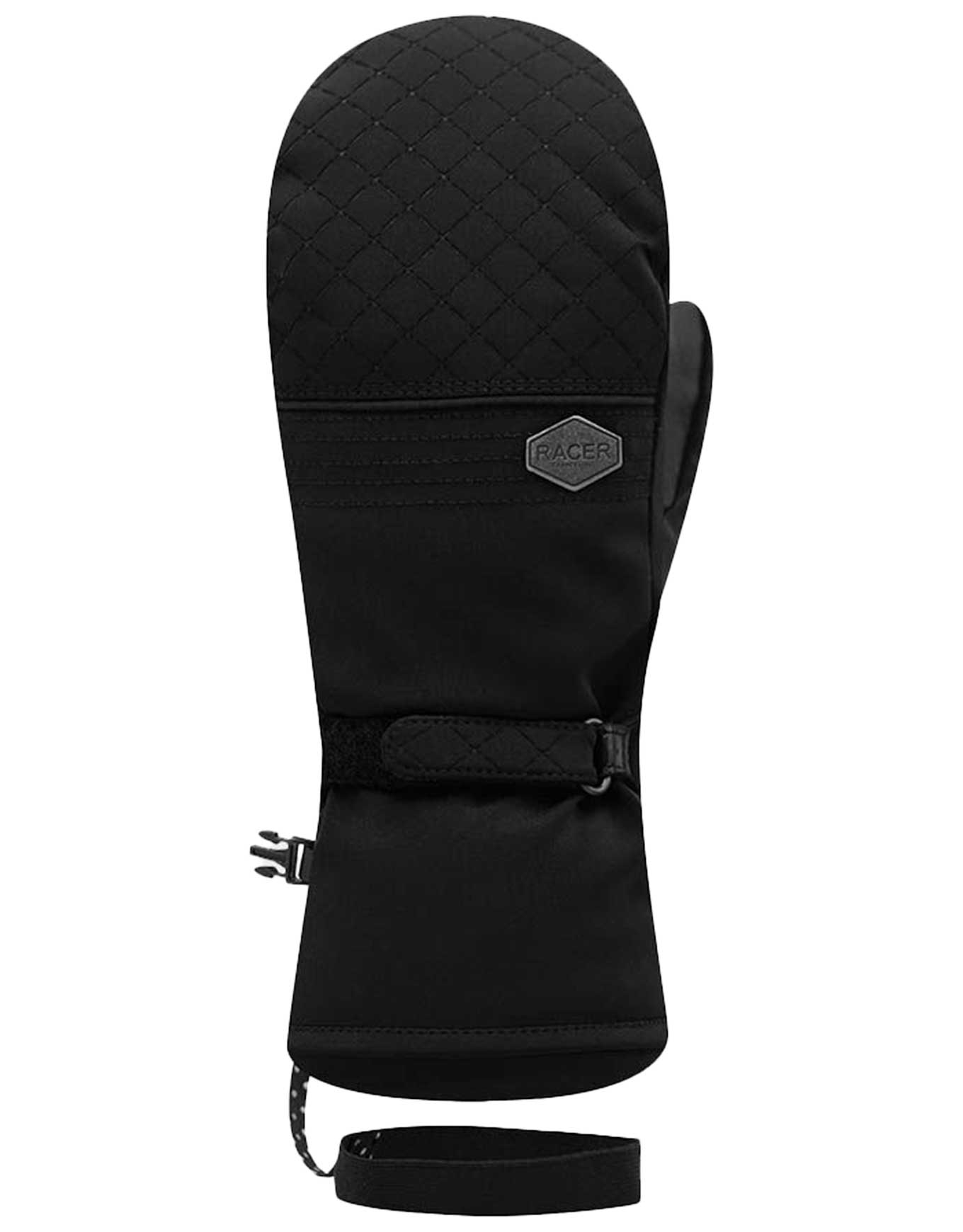 Wasserfeste Skihandschuhe aus Primaloft® MSnow 5 Black für Damen aus Softshell Größe 7 schwarz