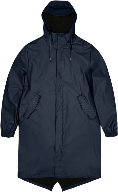 Veste longue imperméable et coupe-vent - Fishtail Parka W3 Navy - Taille S