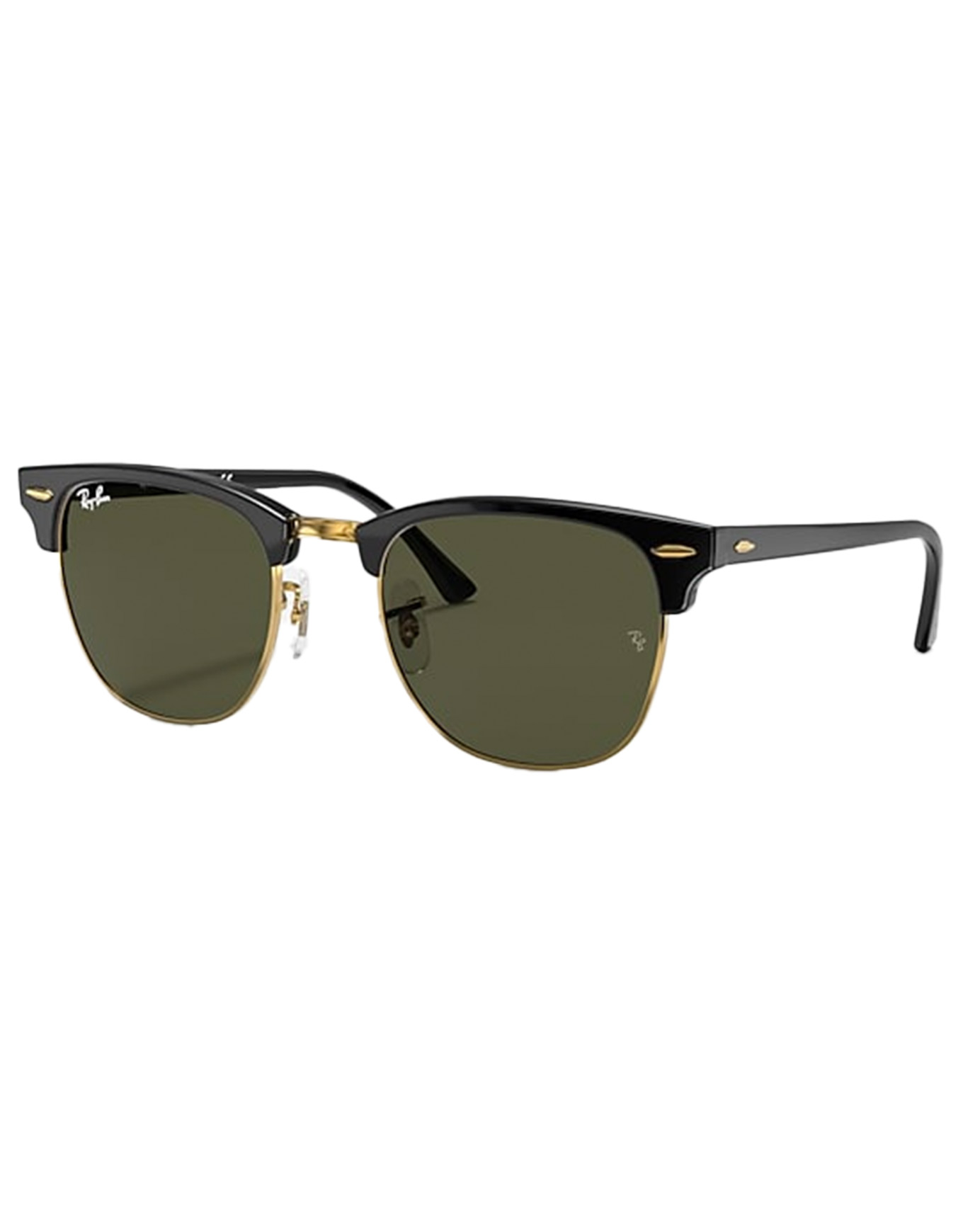 Lunettes de soleil lifestyle - Clubmaster Polished Black On Arista G-15 Green - Noir