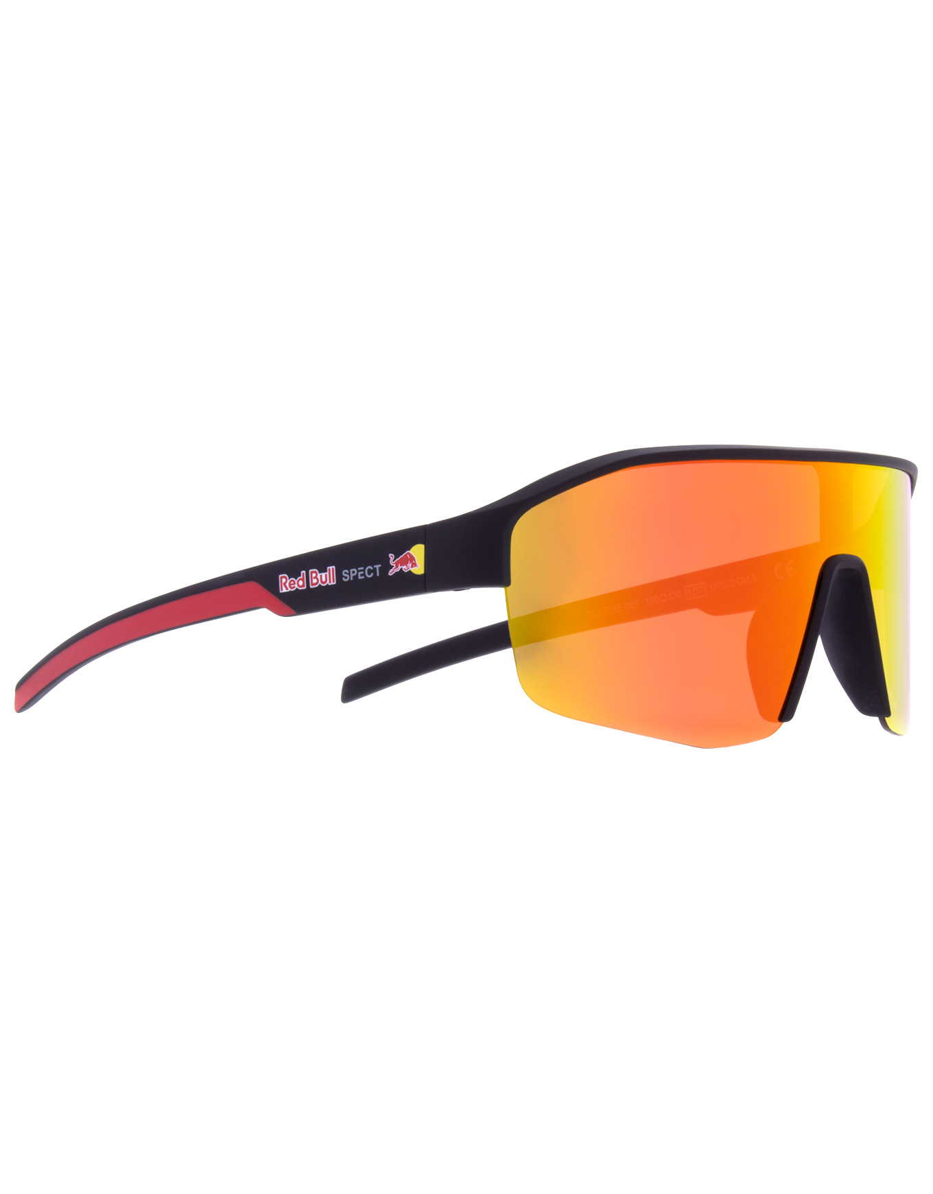 Sonnenbrille Dundee Black/Brown With Red Mirror schwarz