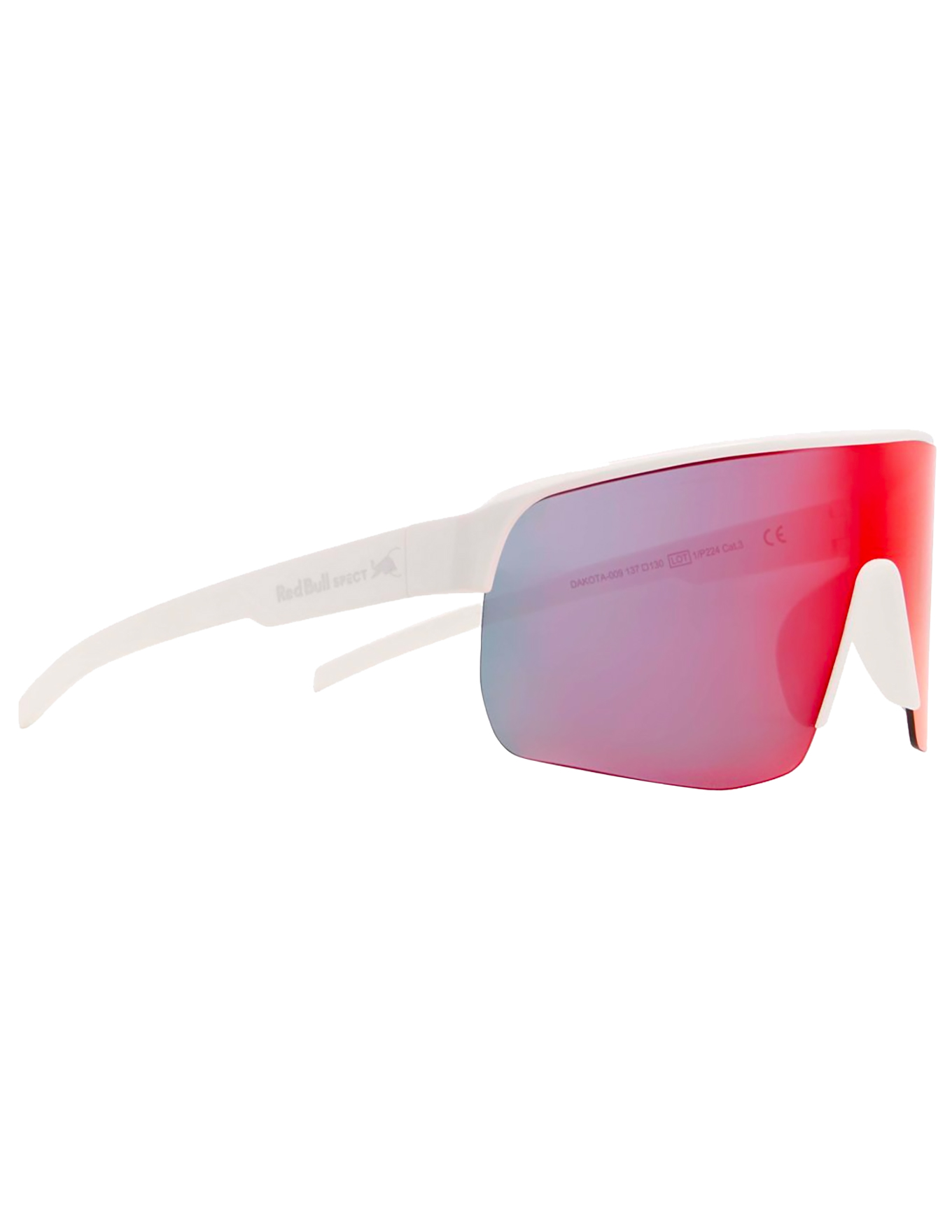Lunettes de soleil - Dakota White/Brown With Red Mirror - Blanc