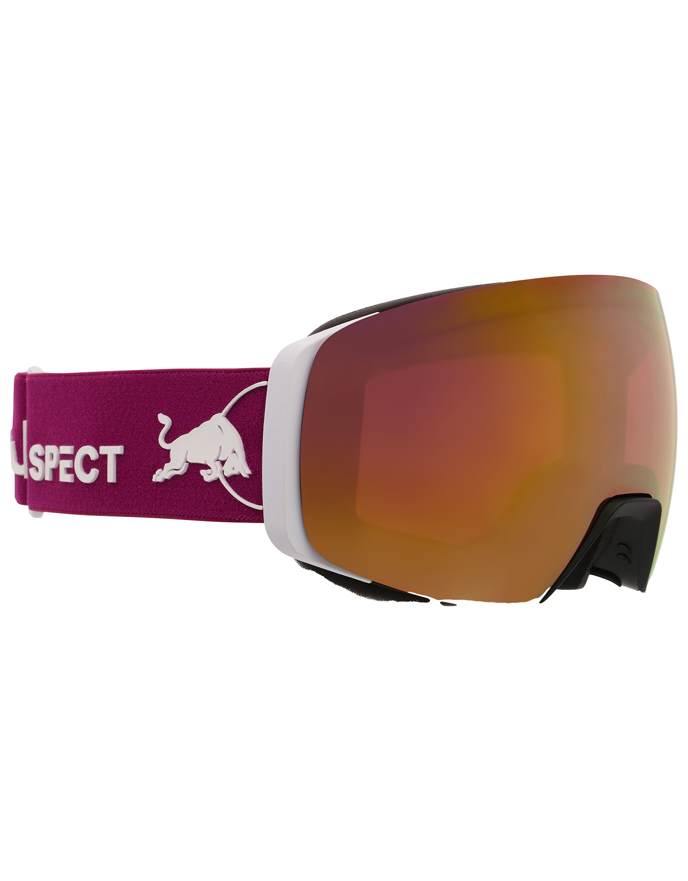 Skibrille mit Ersatzscheibe Jon White Purple Red With Purple Mirror Weiß