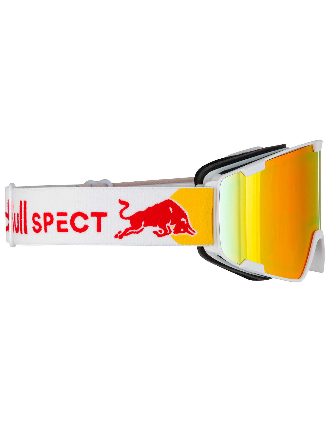 Skibrille Park White Brown With Red Mirror Weiß