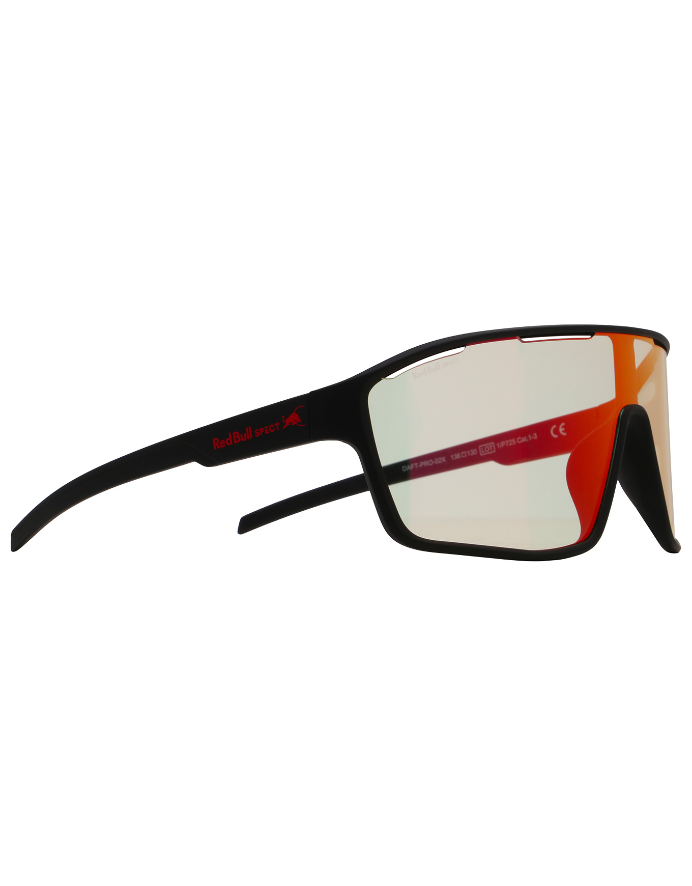Photochromatische Sonnenbrille Daft Pro Black/Photochromic With Red Mirror schwarz