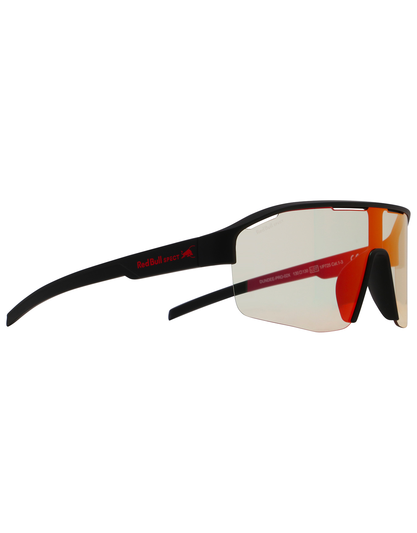 Lunettes de soleil photochromiques - Dundee Pro Black/Photochromic With Red Mirror - Noir