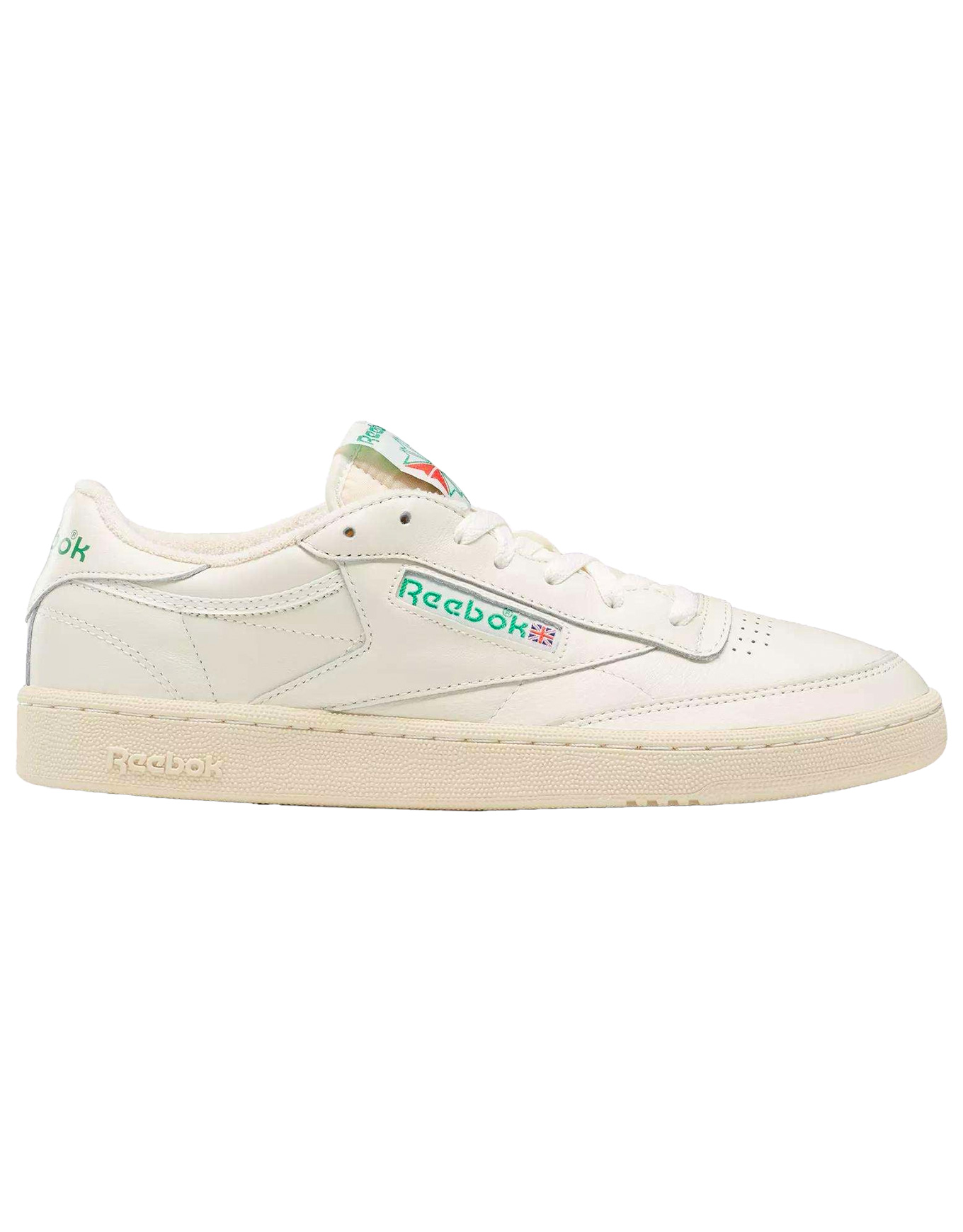 Chaussures en cuir - Club C 85 Vintage Top Chalk / Paper White / Glen Green en Cuir - Taille 42 - Vert