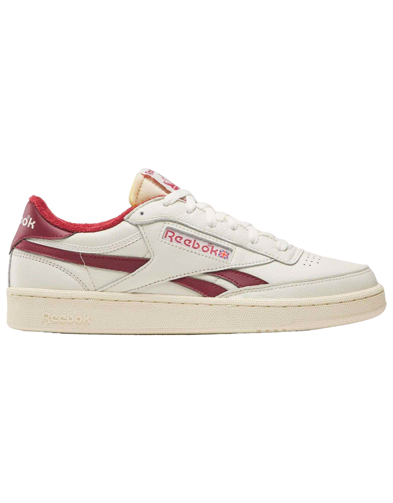 Sneakers en cuir - Club C Revenge Vintage Chalk / Paper White/Classic Burgundry en Cuir - Taille 42 - Bordeaux