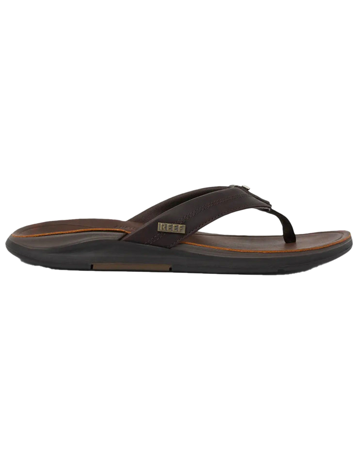 Tongs en cuir - Leather Offshore Dark Brown en Cuir - Taille 42 - Marron