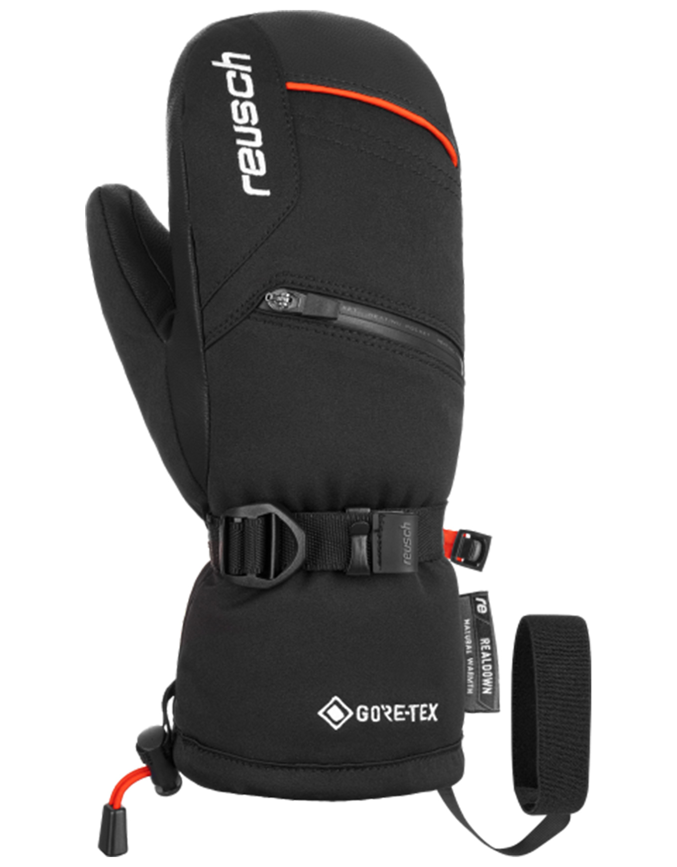 Ski-/Snow-Fäustlinge aus GORE-TEX und Primaloft® Colin GTX Junior Mitten Black Kindergröße 4.5 schwarz