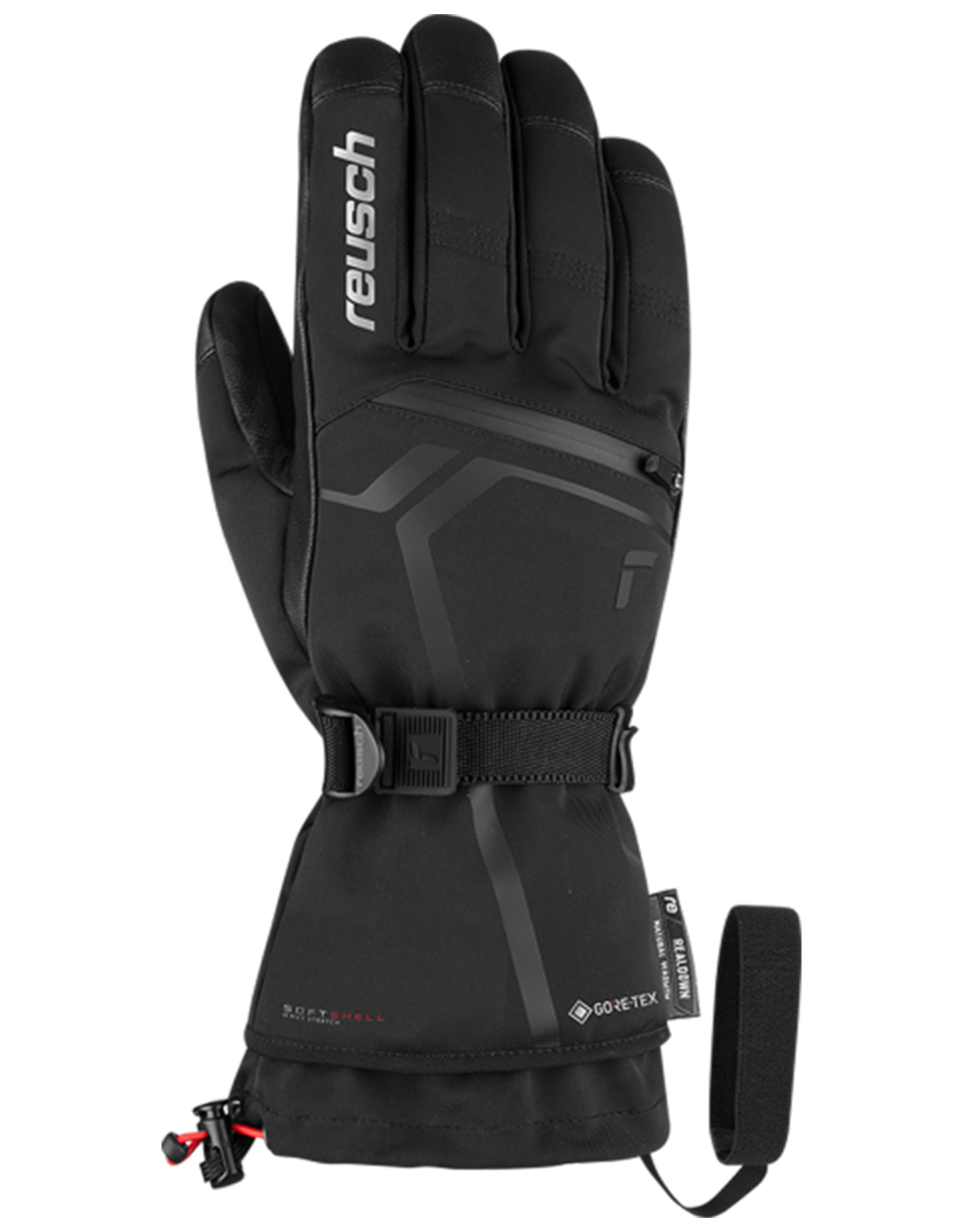 Gants de ski en GORE-TEX - Down Spirit GTX Black/Silver en Cuir - Taille 10 - Noir