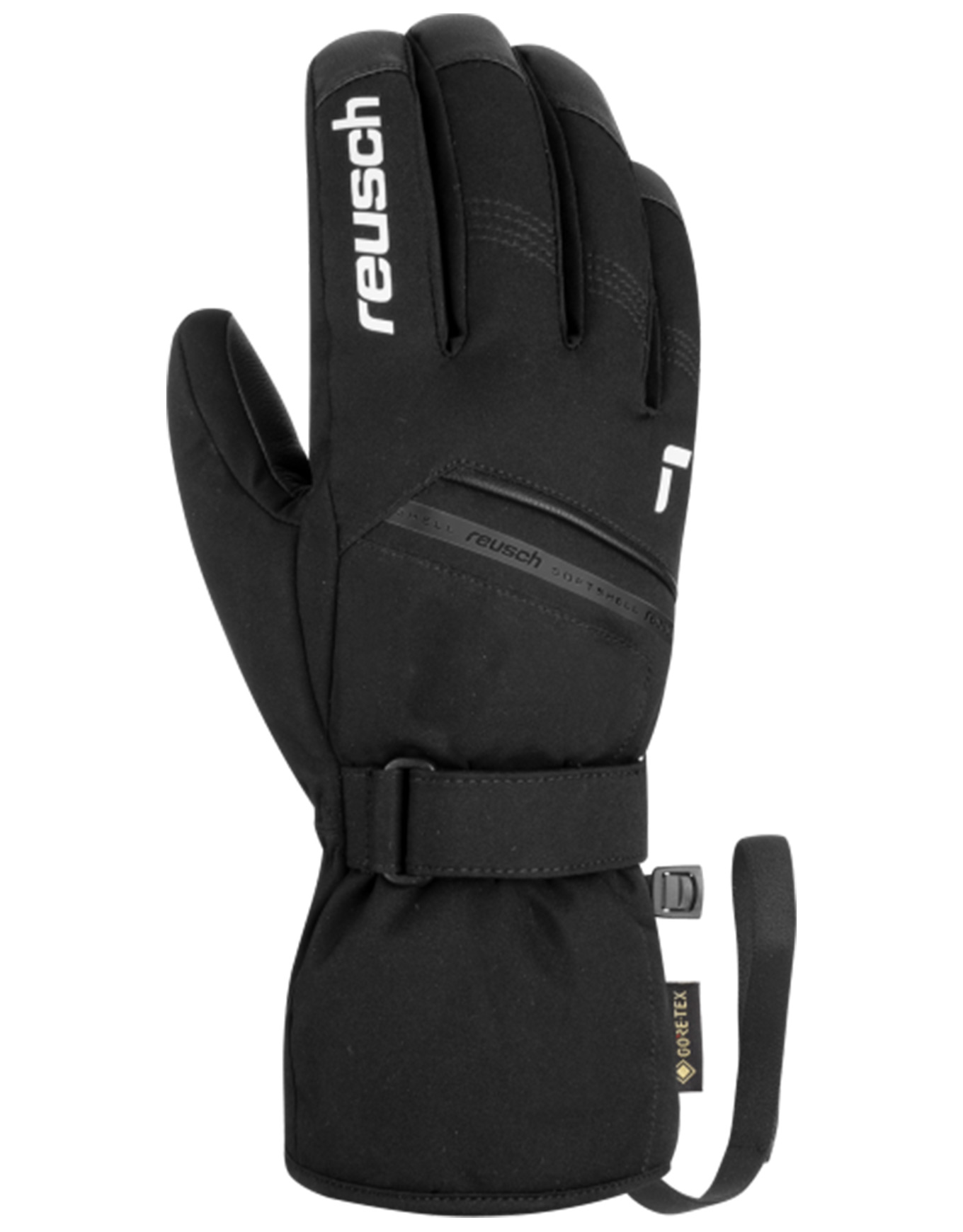 Skihandschuhe aus GORE-TEX Morris Gore-Tex Black / White für Herren aus Leder Größe 8 schwarz