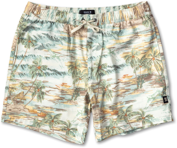 Short de bain stretch - Shorey Unbleached en Coton - Taille L - Jaune