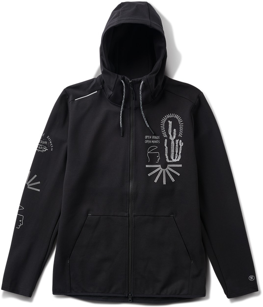 Sweat zippé avec capuche - Fashion Fleece Black en Nylon - Taille XXL - Noir