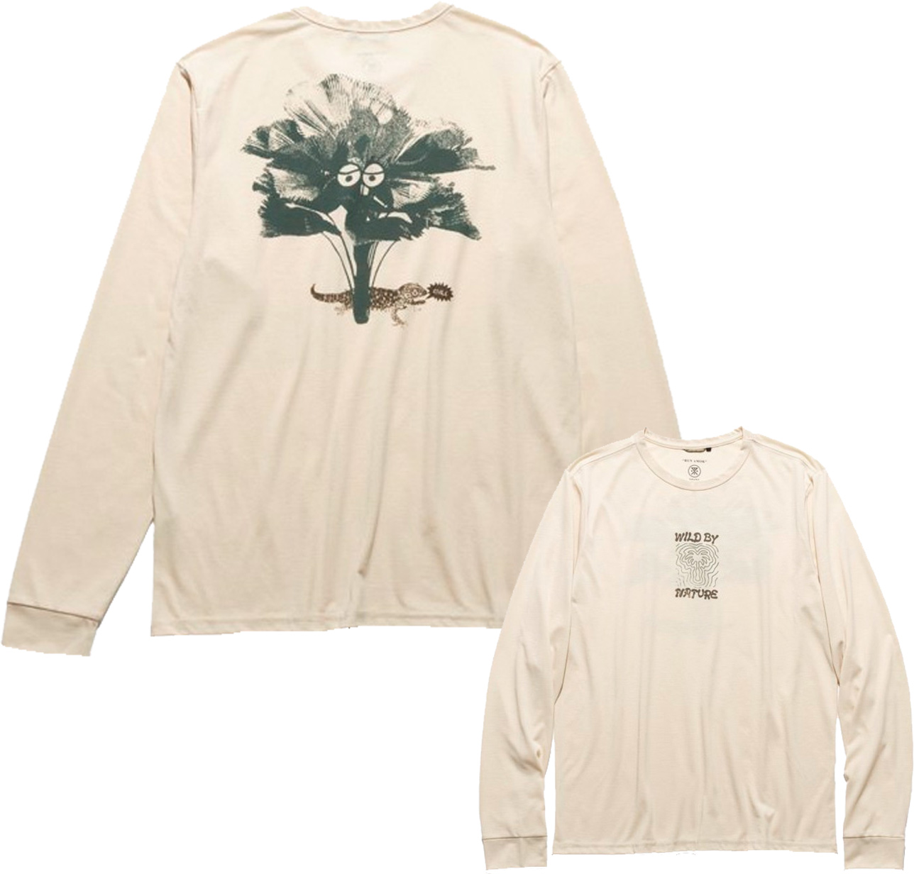 T-shirt léger et respirant - Mathis Active LS Ivory en Coton - Taille M - Beige