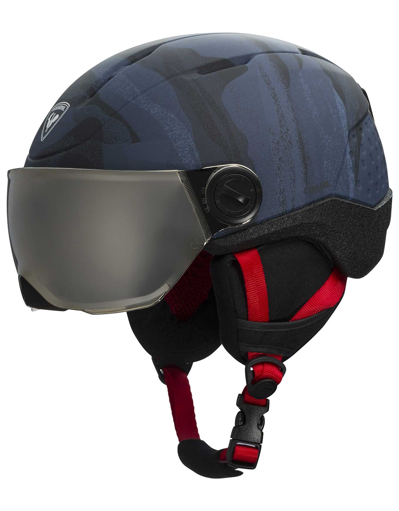 Casque de ski à visière Whoopee Visor Impacts Dark Blue Kindergröße 49-52 cm Blau