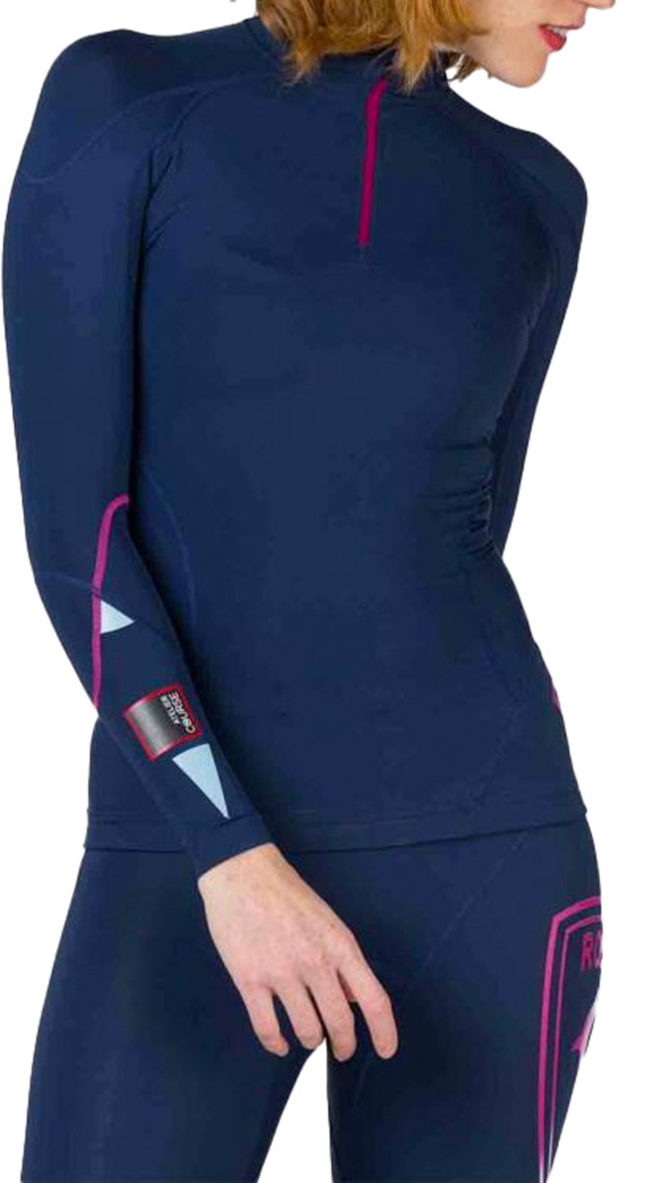 Haut de compression - W Infini Compression Race Top Dark Navy - Taille XS
