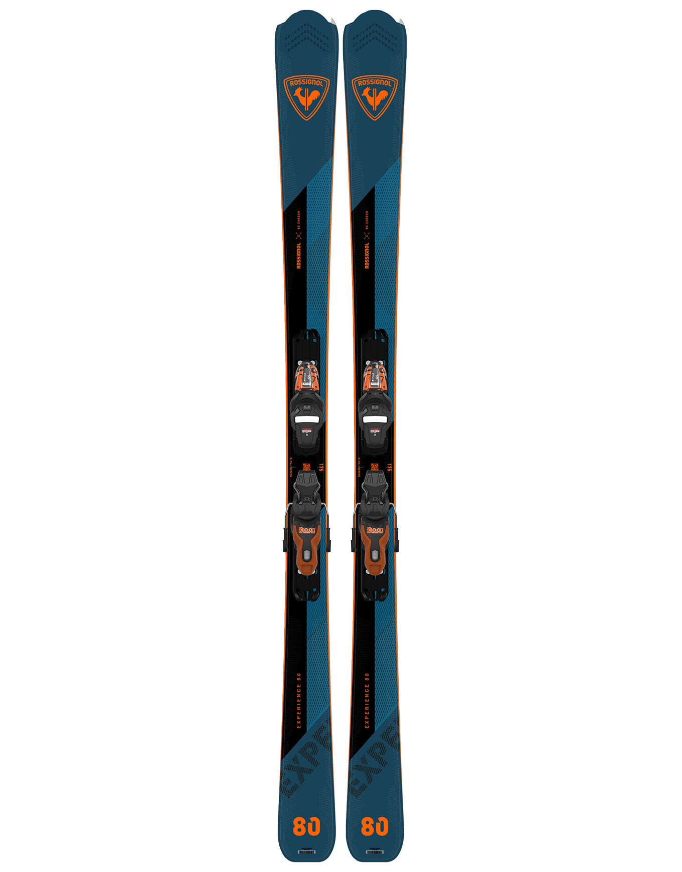 Packs (skis + fix) - Pack skis all-mountain - Experience 80 Ca + Xpress 11 Gw Black Orange 2025 en Bois - Taille 142 cm - Bleu