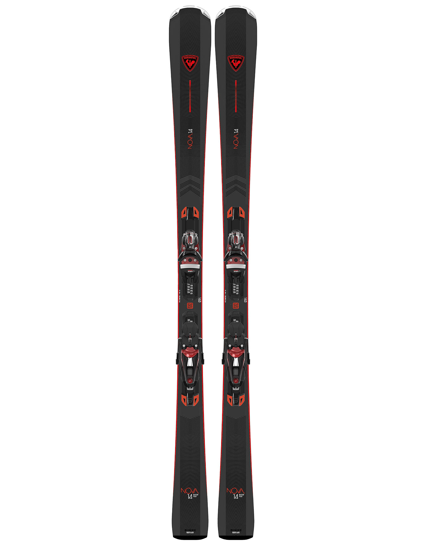 Ski Set inkl. Bdg. Pistenski Nova 14 K + Nx 12 Konect Gw Metal Red 2025 für Damen aus Wolle Größe 163 cm Grau