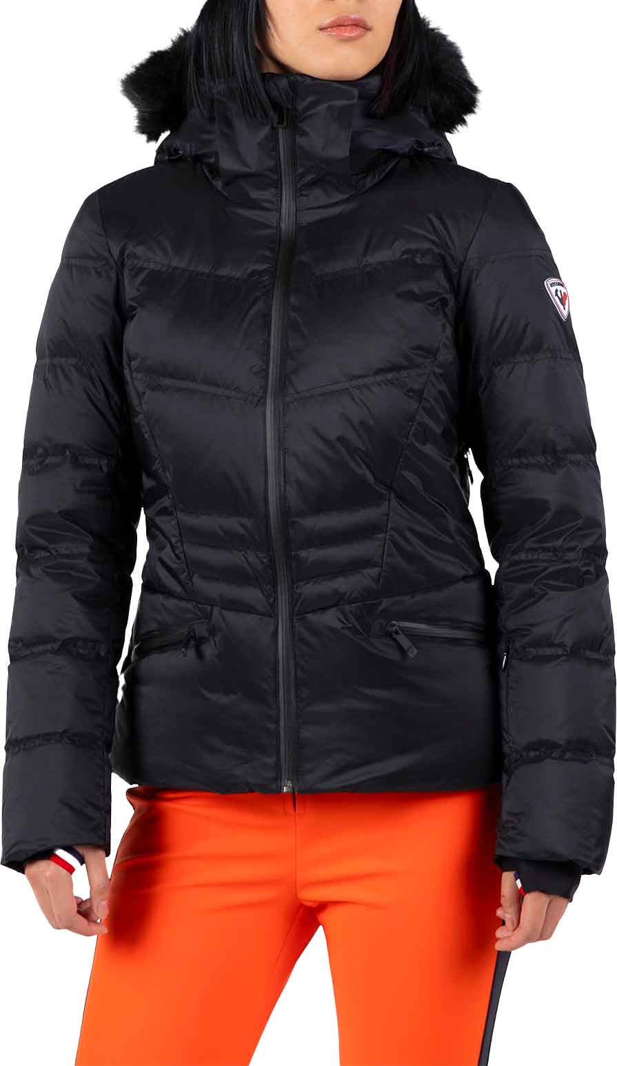Isolierte Skijacke aus natürlichen Daunen und PrimaLoft® W Joseray Down Jacket Black für Damen Größe M schwarz