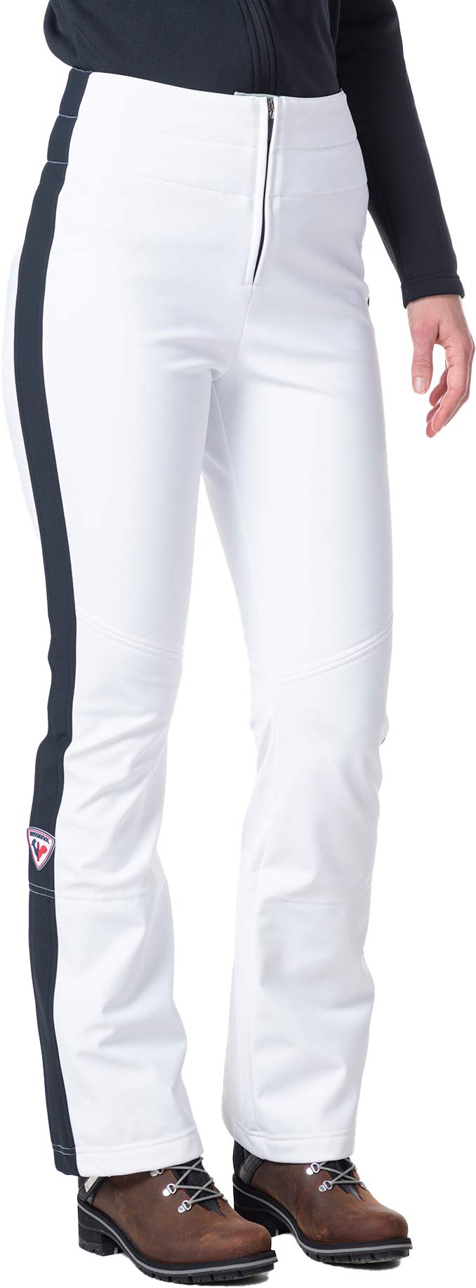 Wasserfeste und stretchige Skihose W Resort Softshell Pant White für Damen aus Softshell Größe M Weiß